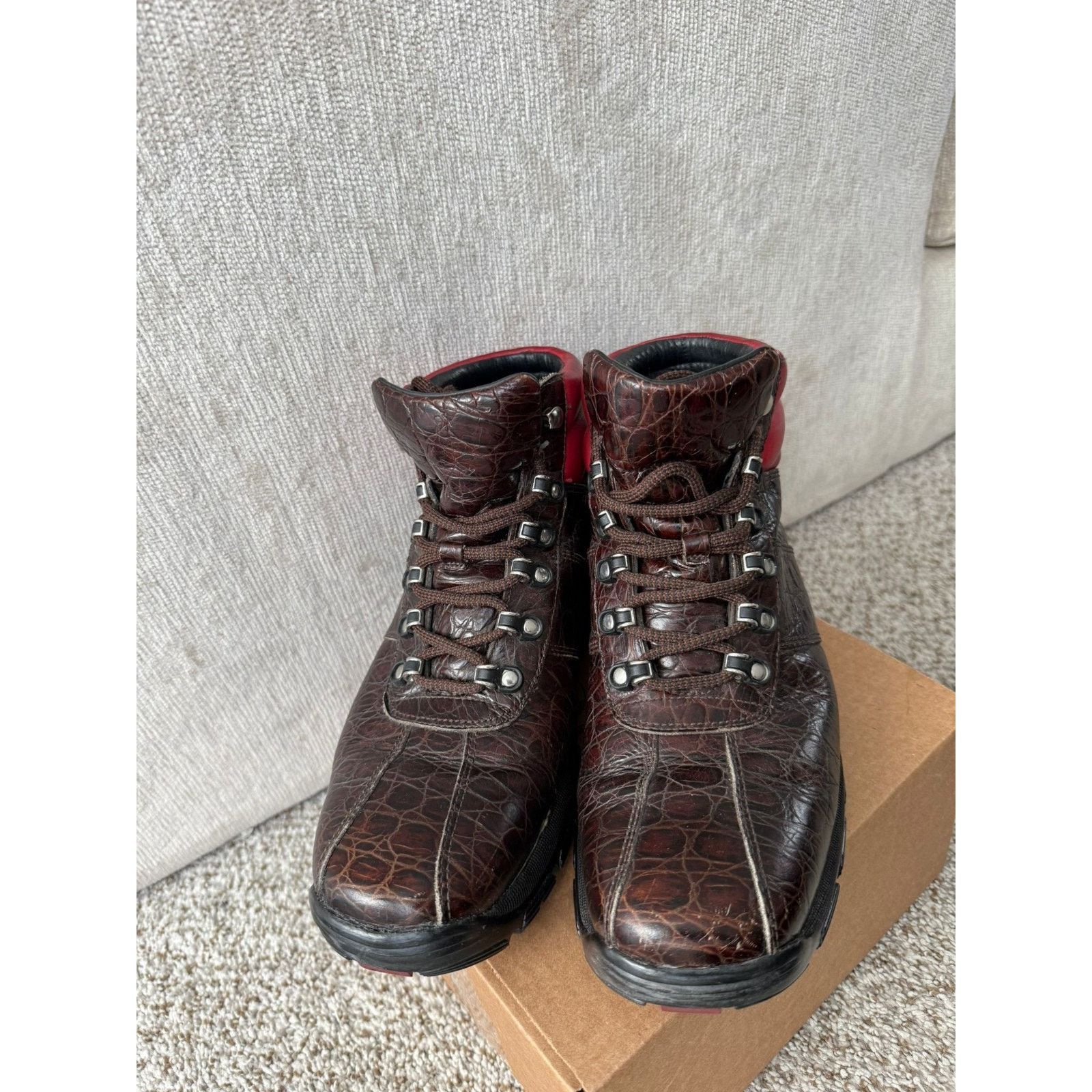 Cole Haan Vtg Jordan by Cole Haan Alligator Brown Men's Boots size 11 Size US 11 / EU 44 - 11 Thumbnail