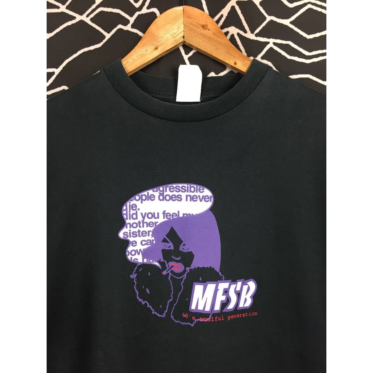 Japanese Brand × Vintage Vtg MFSB Mother Father Sister Brother Soulful Generation Tee Size US M / EU 48-50 / 2 - 3 Thumbnail