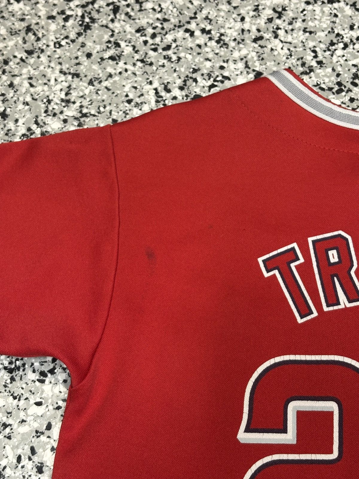 MLB Vintage MLB Anaheim Angels “TROUT #27” Jersey Size YM/L 0574 Size US M / EU 48-50 / 2 - 9 Thumbnail