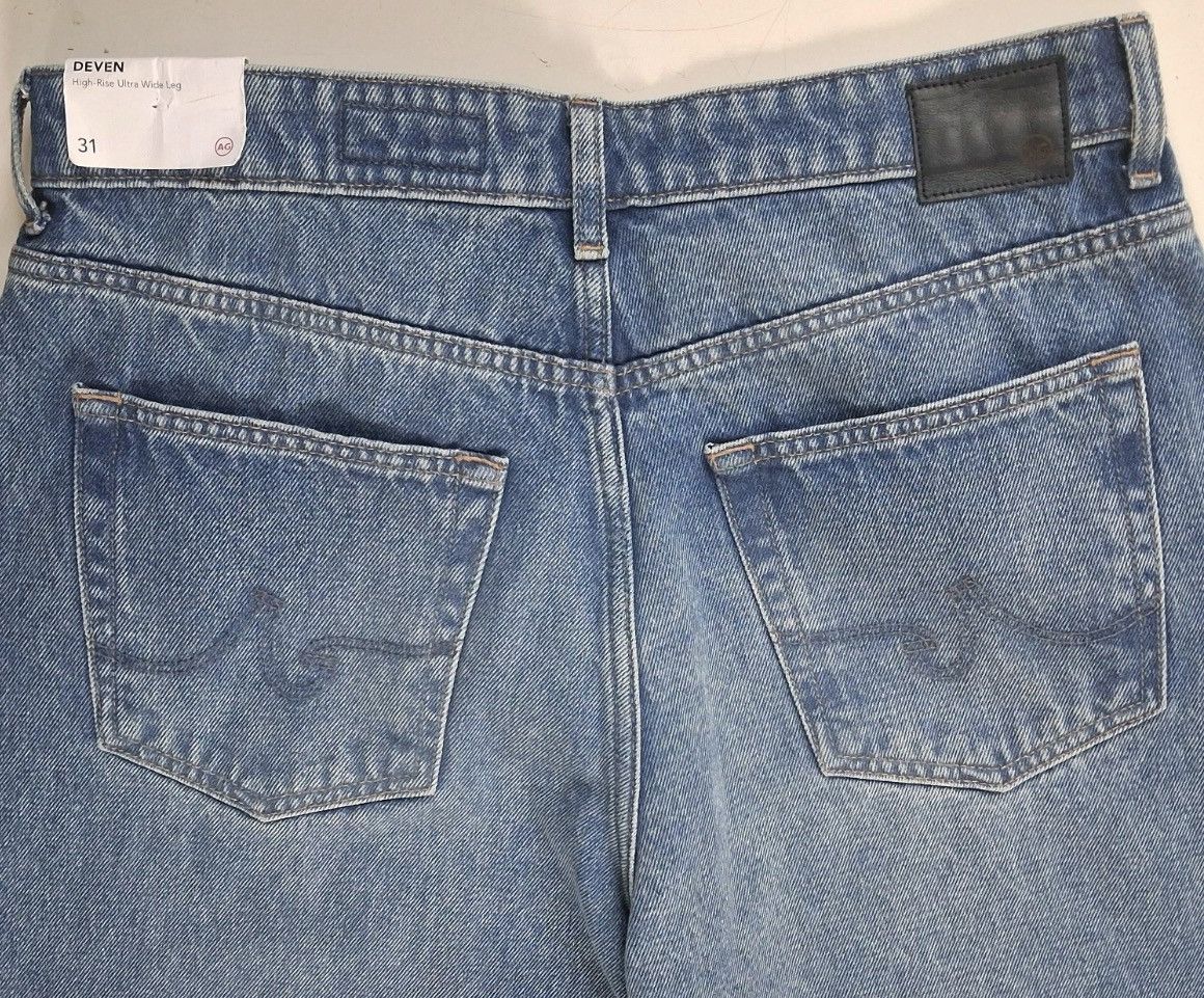 AG Adriano Goldschmied AG Adriano Goldschmied Size 31 Ultra Wide Leg Republic Deven Size 31" - 8 Thumbnail