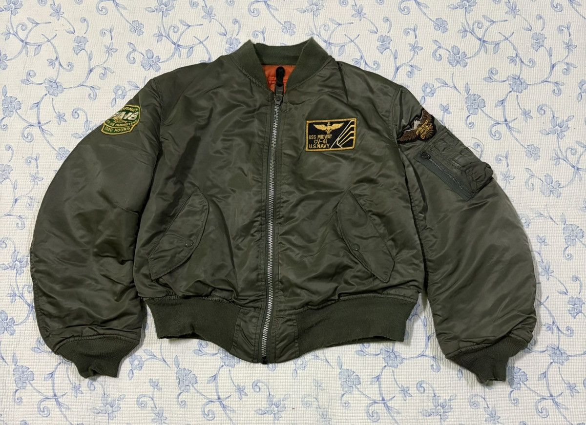 Alpha Industries Alpha Industries Midway Flight Navy Jacket Size US L / EU 52-54 / 3 - 1 Thumbnail