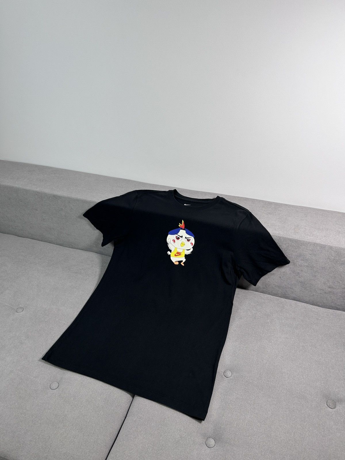 Affliction × Japanese Brand Vintage Y2K Nike Japanese Style Black Tee Size US M / EU 48-50 / 2 - 1 Thumbnail