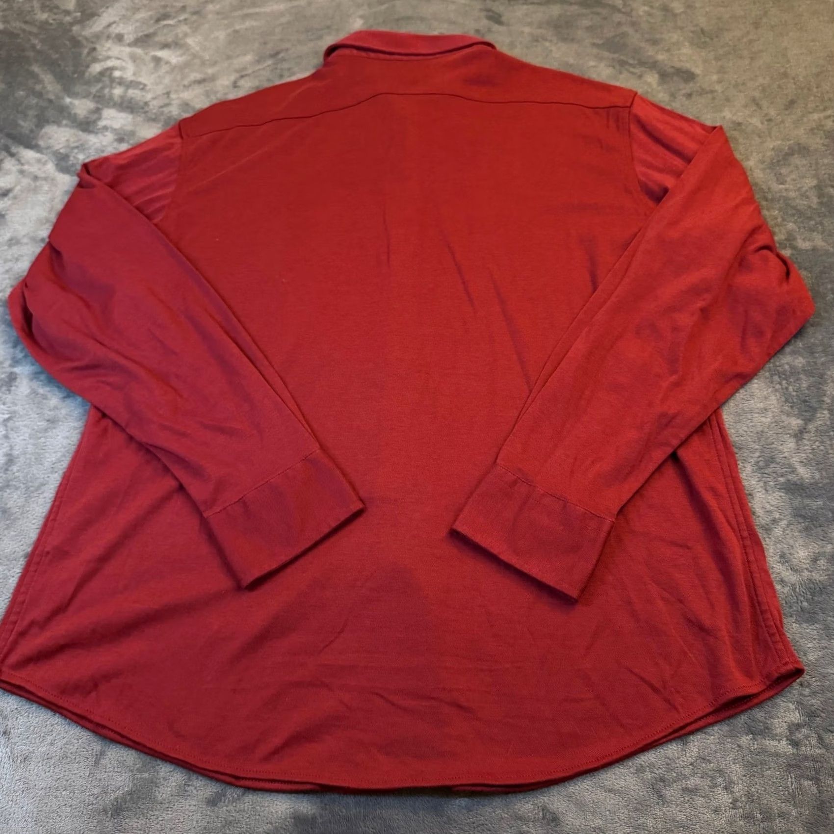 Cremieux Cremieux Chamonix Collection Button Up Mens XL Red Pima Cotton Knit NWT Size US XL / EU 56 / 4 - 4 Thumbnail