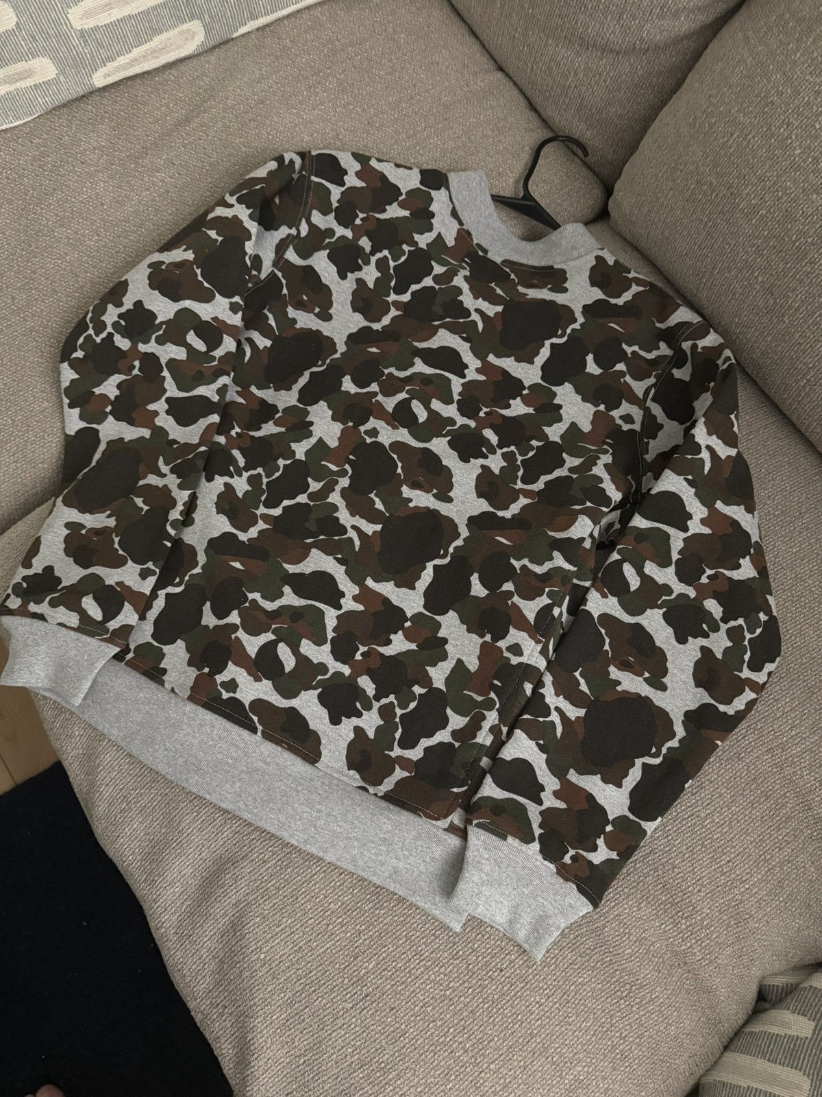 Supreme F/W 2012 Camo Snap Front Sweatshirt Size US L / EU 52-54 / 3 - 2 Thumbnail