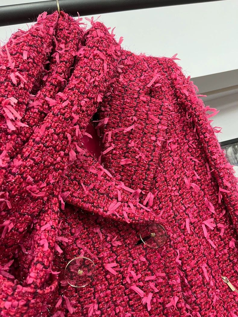 Chanel Chanel Metropolitan Series Red Tassel Coat Size XXS / US 00 / IT 34 - 2 Thumbnail