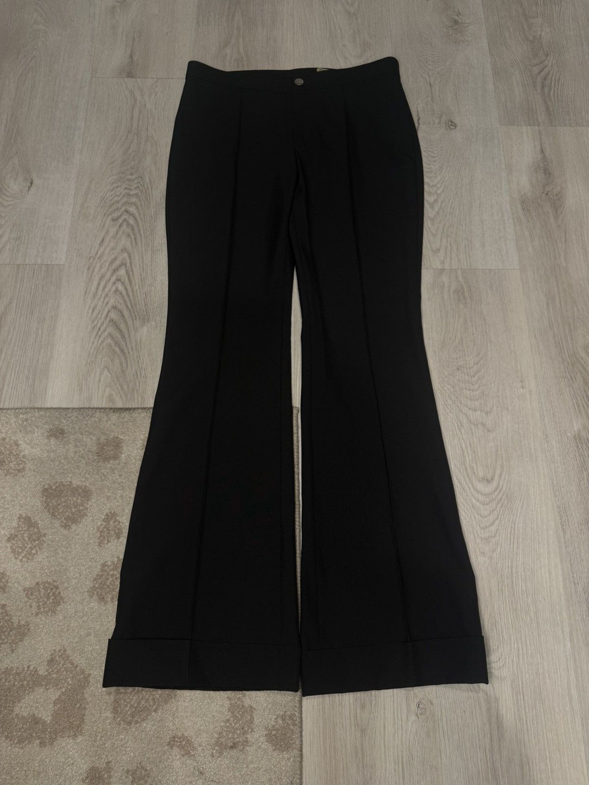 s/s 2007 wool flared cuffed dress pants!!