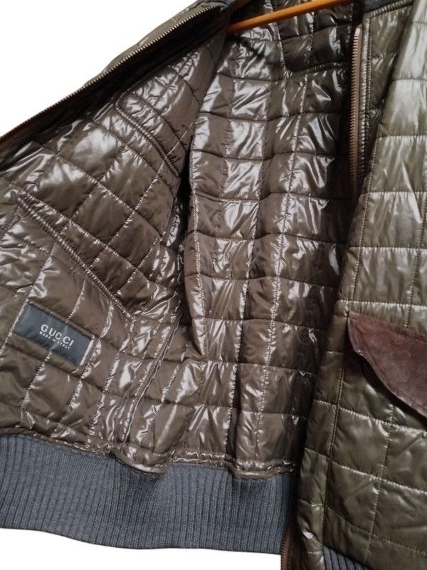 Gucci Gucci Quilted Nylon Bomber w/ Leather Details, Late 2000s Size US L / EU 52-54 / 3 - 12 Thumbnail