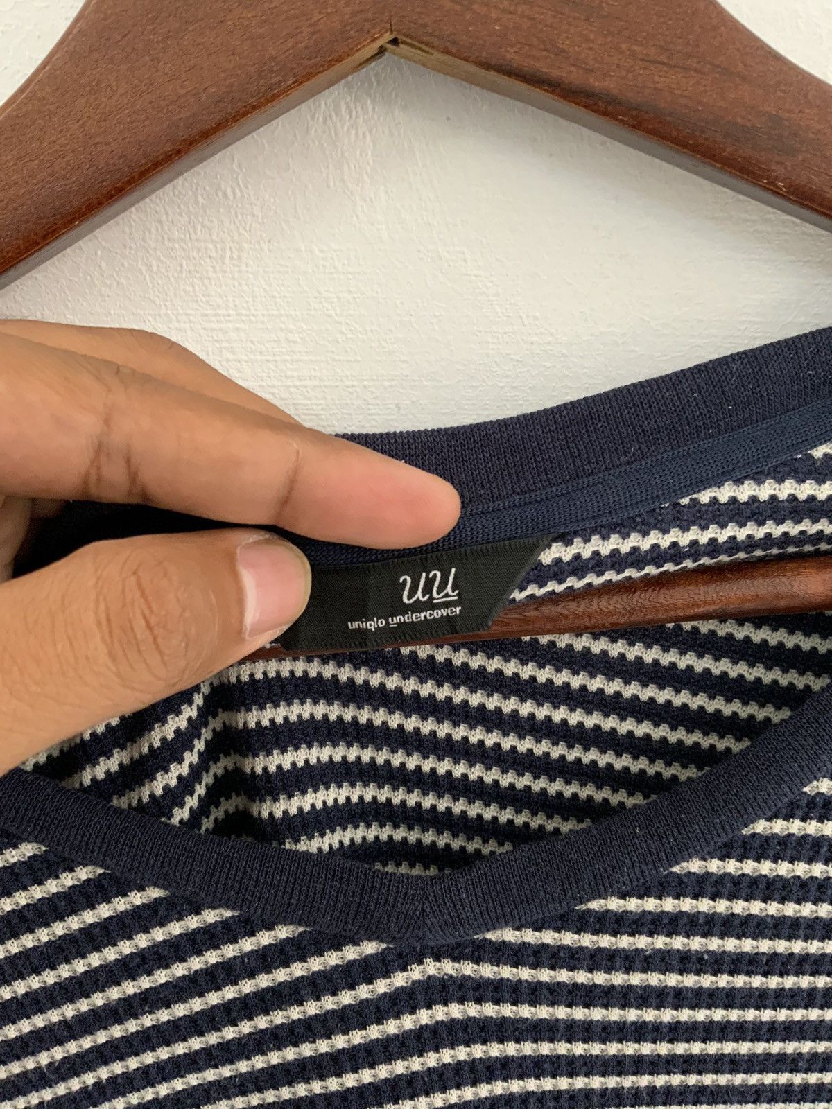 Japanese Brand Uniqlo undercover Stripe Long Sleeve Shirt Size US M / EU 48-50 / 2 - 12 Thumbnail