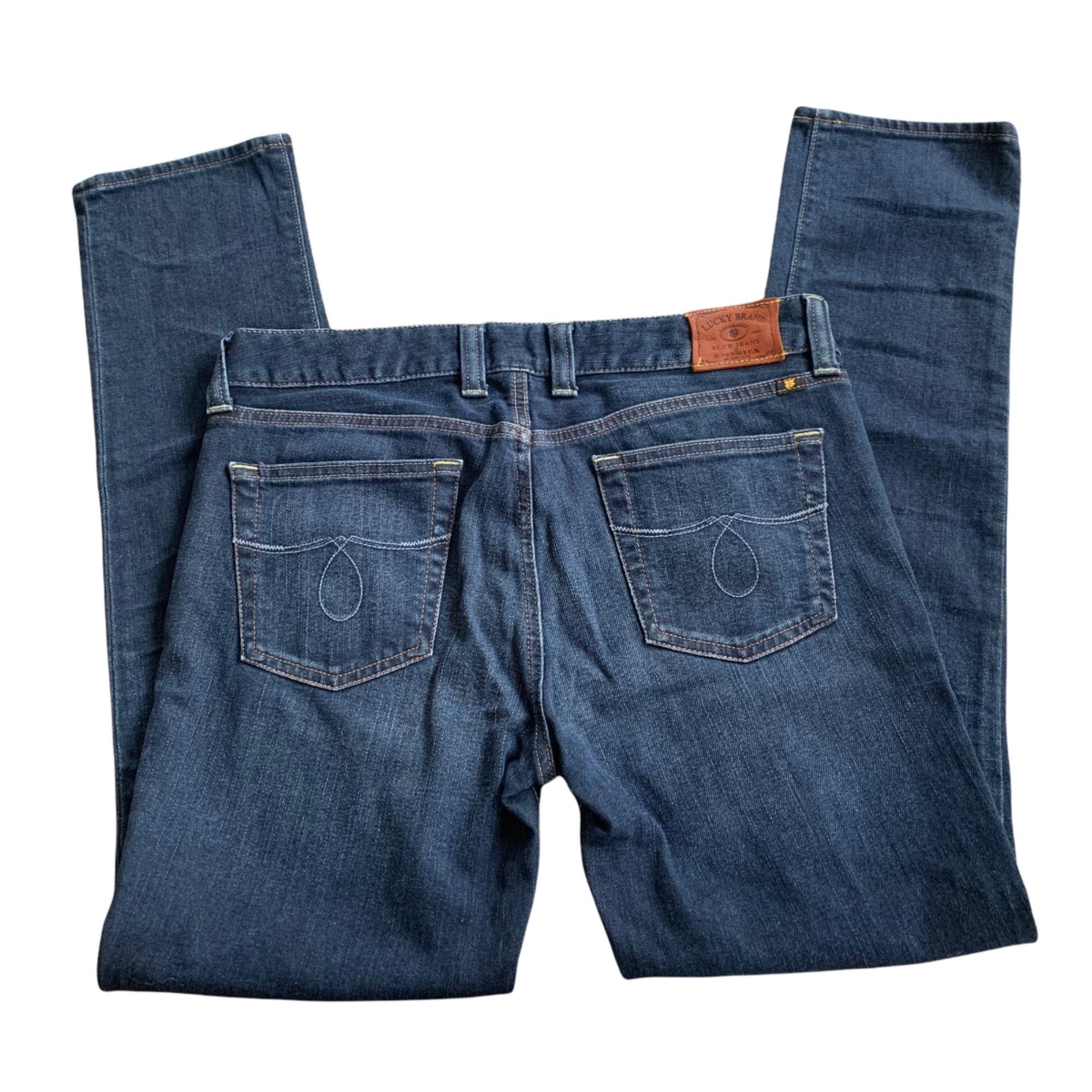 Lucky Brand Lucky Brand Halsted Lola Skinny Dark Wash Denim Jeans 10 Size 32" / US 10 / IT 46 - 4 Thumbnail