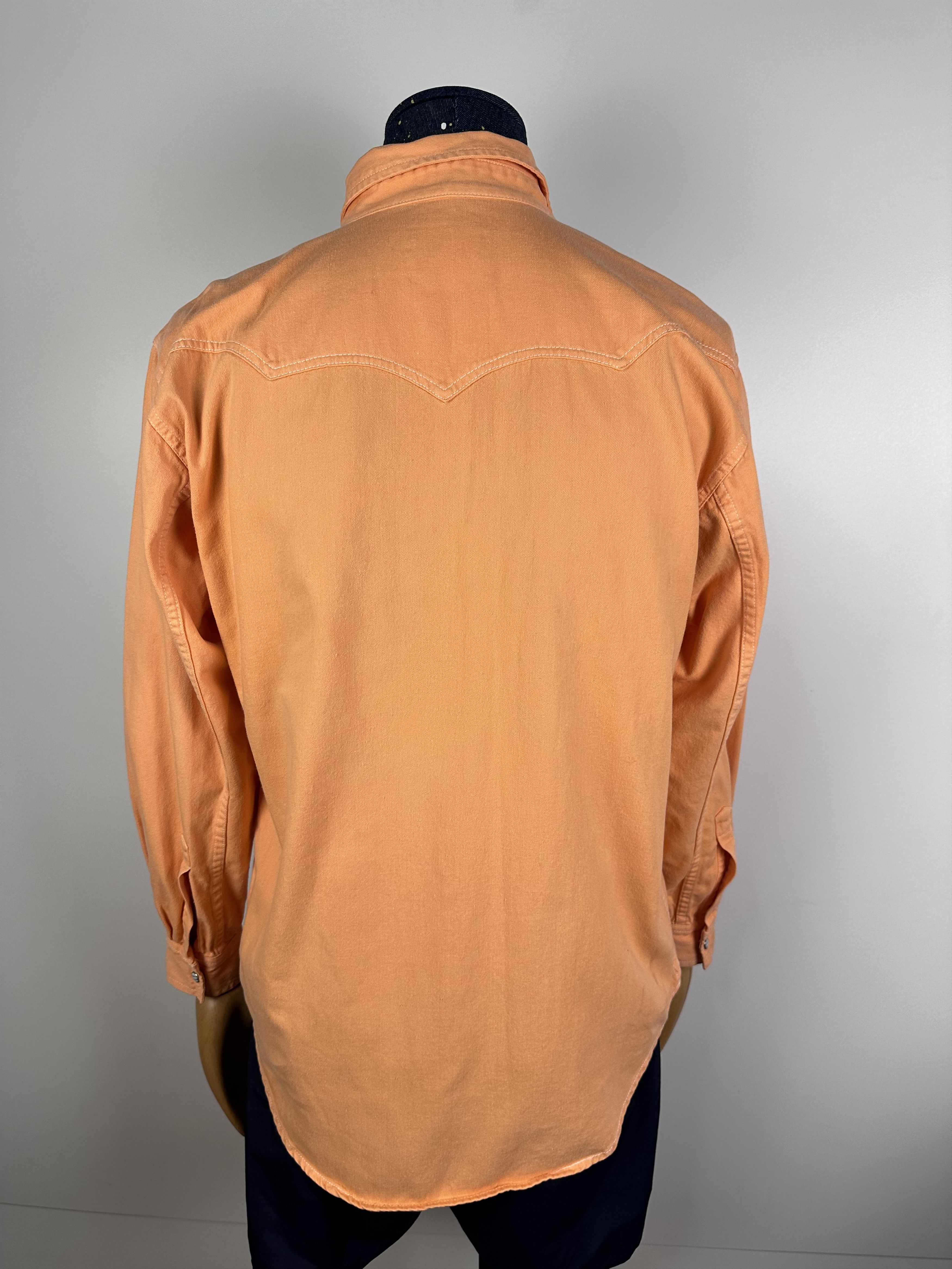 Levi's × Vintage Vintage Levi's Denim Shirt Button Down Orange Men's Size M Size US M / EU 48-50 / 2 - 7 Thumbnail