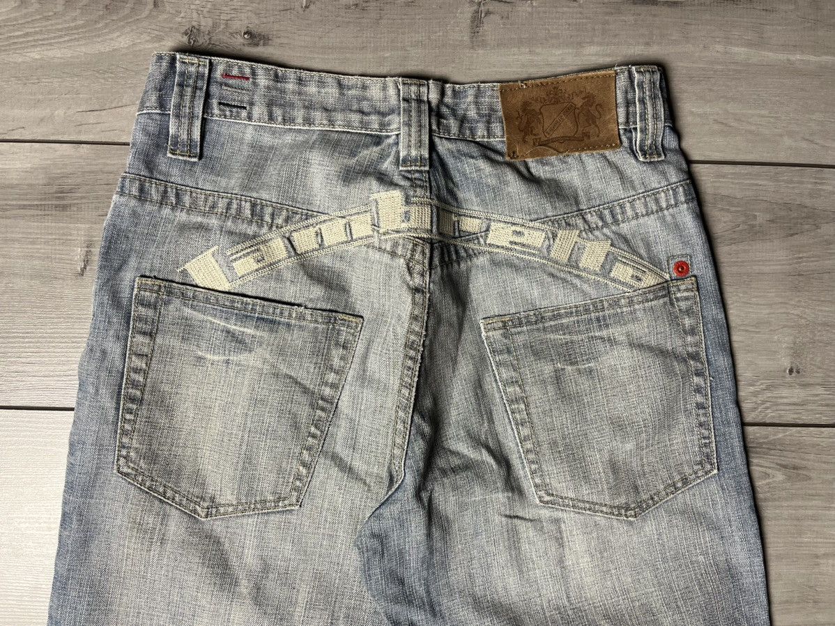 Japanese Brand Lambretta vintage Baggy jeans Big logo Drill Streetwear Y2K Size US 30 / EU 46 - 3 Thumbnail
