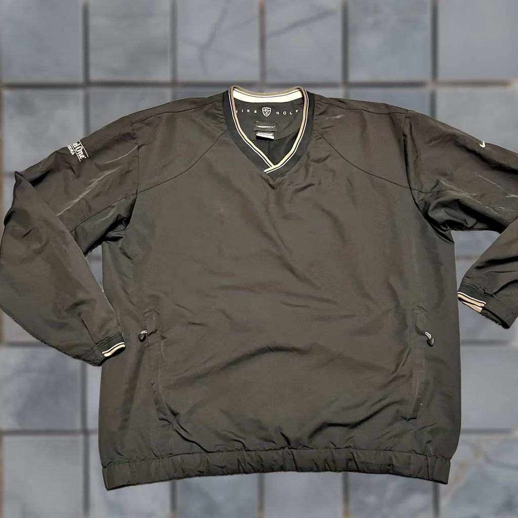 Nike Nike Golf Windbreaker Jacket Mens Large Pullover Black Gray Regular L Mens Windbreaker Black Nike Golf Jacket Size US L / EU 52-54 / 3 - 1 Thumbnail