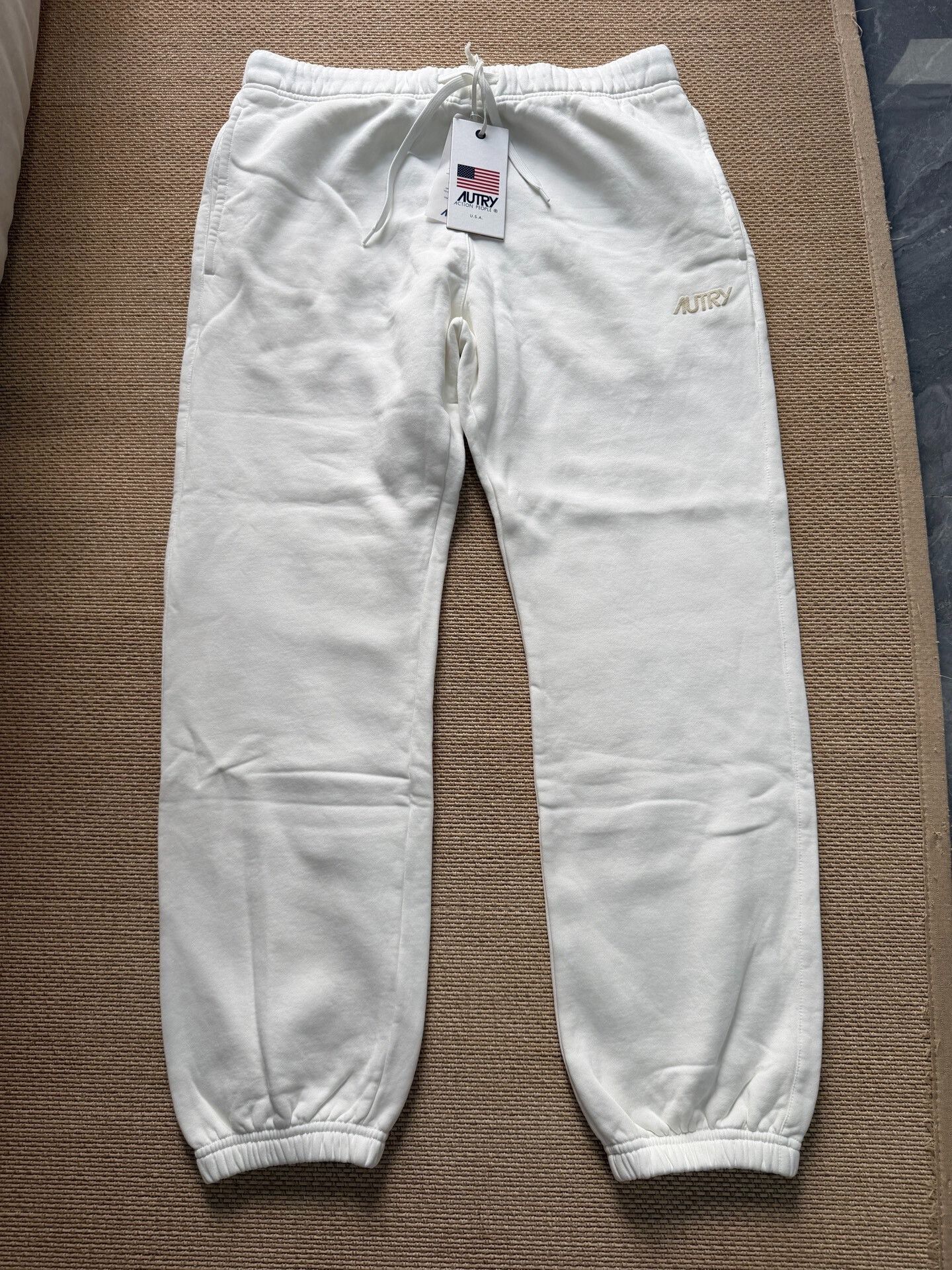 AUTRY AUTRY Italian Beige Embroidered Trousers Size US 26 / EU 42 - 1 Thumbnail