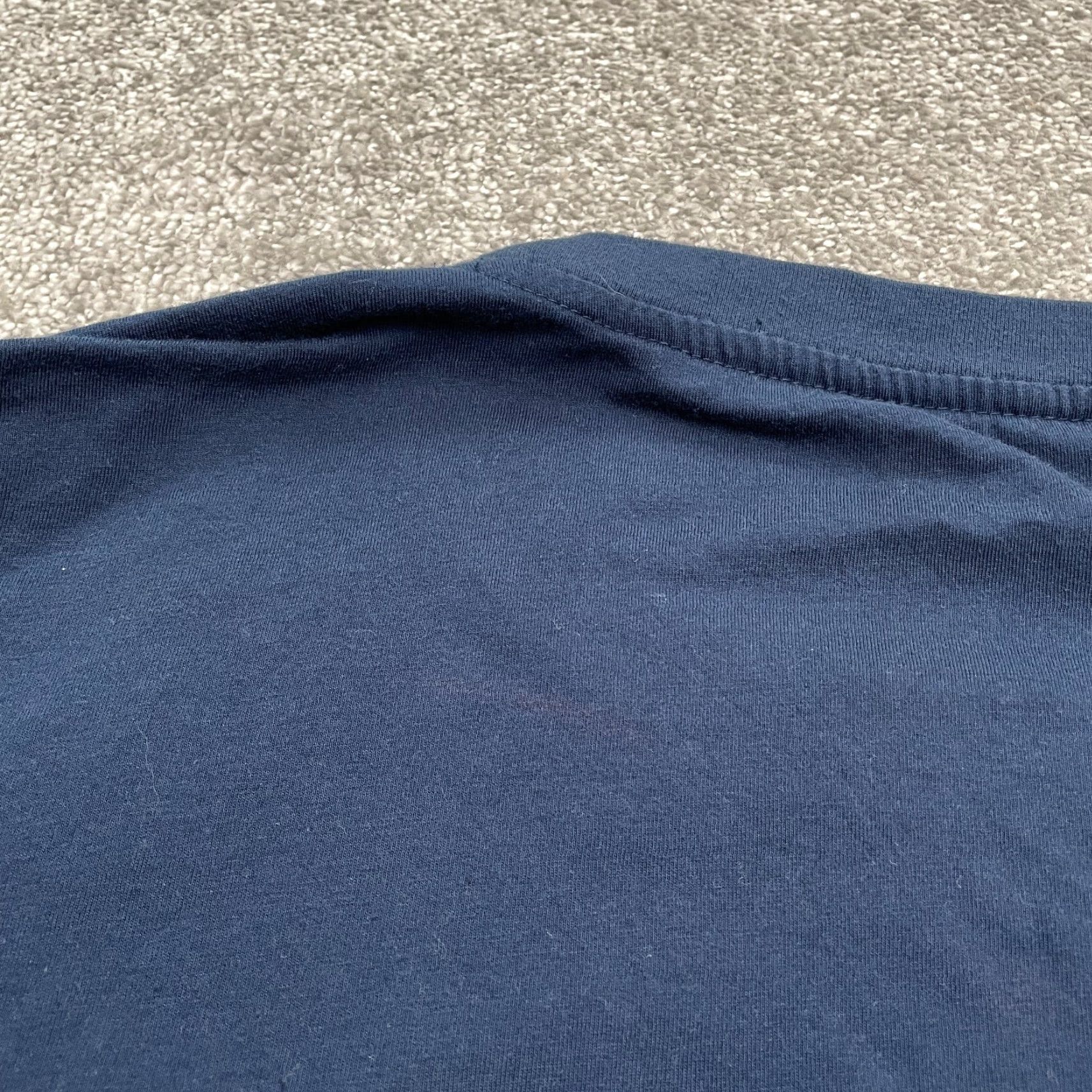 Hanes Hanes Long Sleeve Shirt Mens XL Cotton Crew Neck Casual Tee Blue Gray Size US XL / EU 56 / 4 - 5 Thumbnail