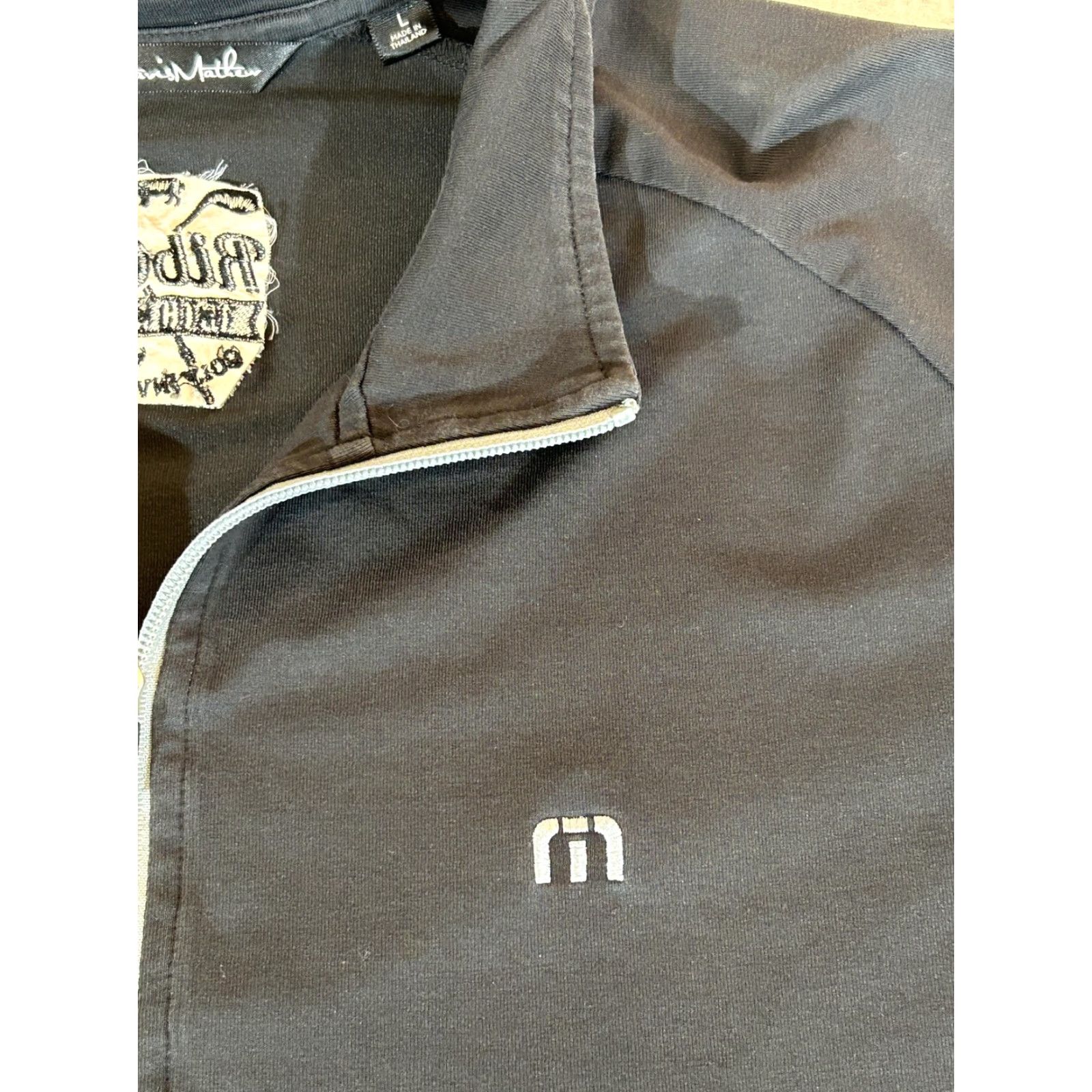 TravisMathew Travis Mathew Pullover Mens Large Black 1/4 Zip Sweatshirt Sweatshirt Golf Athletic Shirt Size US L / EU 52-54 / 3 - 3 Thumbnail
