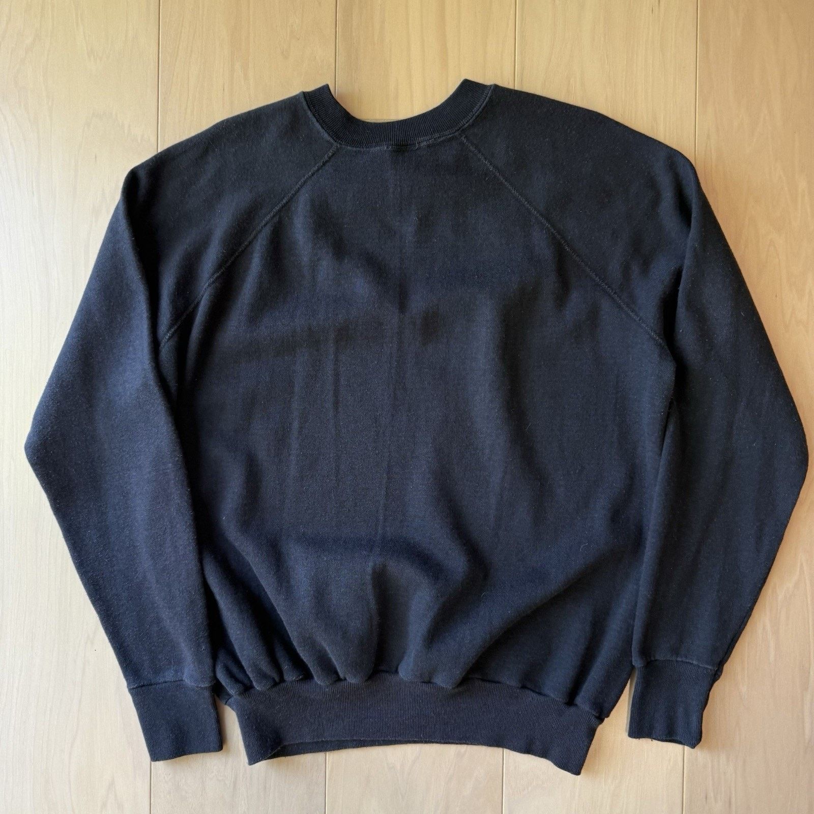 Vintage Vintage Sweatshirt XL Black 70s Made in USA Fleece Pullover Size US XL / EU 56 / 4 - 7 Thumbnail