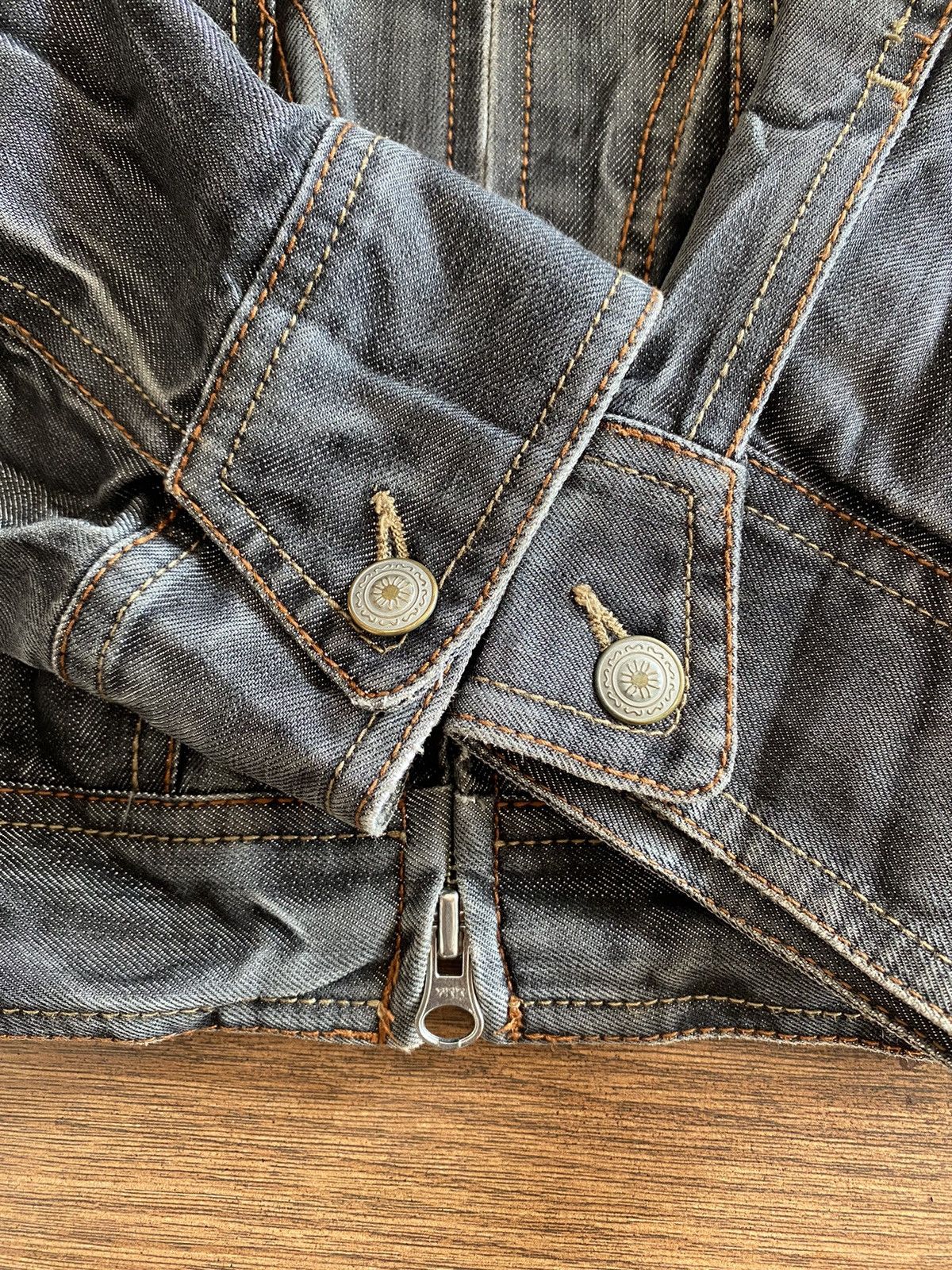 If Six Was Nine × Japanese Brand × semanticdesign Semantic Design Trucker Jacket Denim Distressed Size US M / EU 48-50 / 2 - 11 Thumbnail