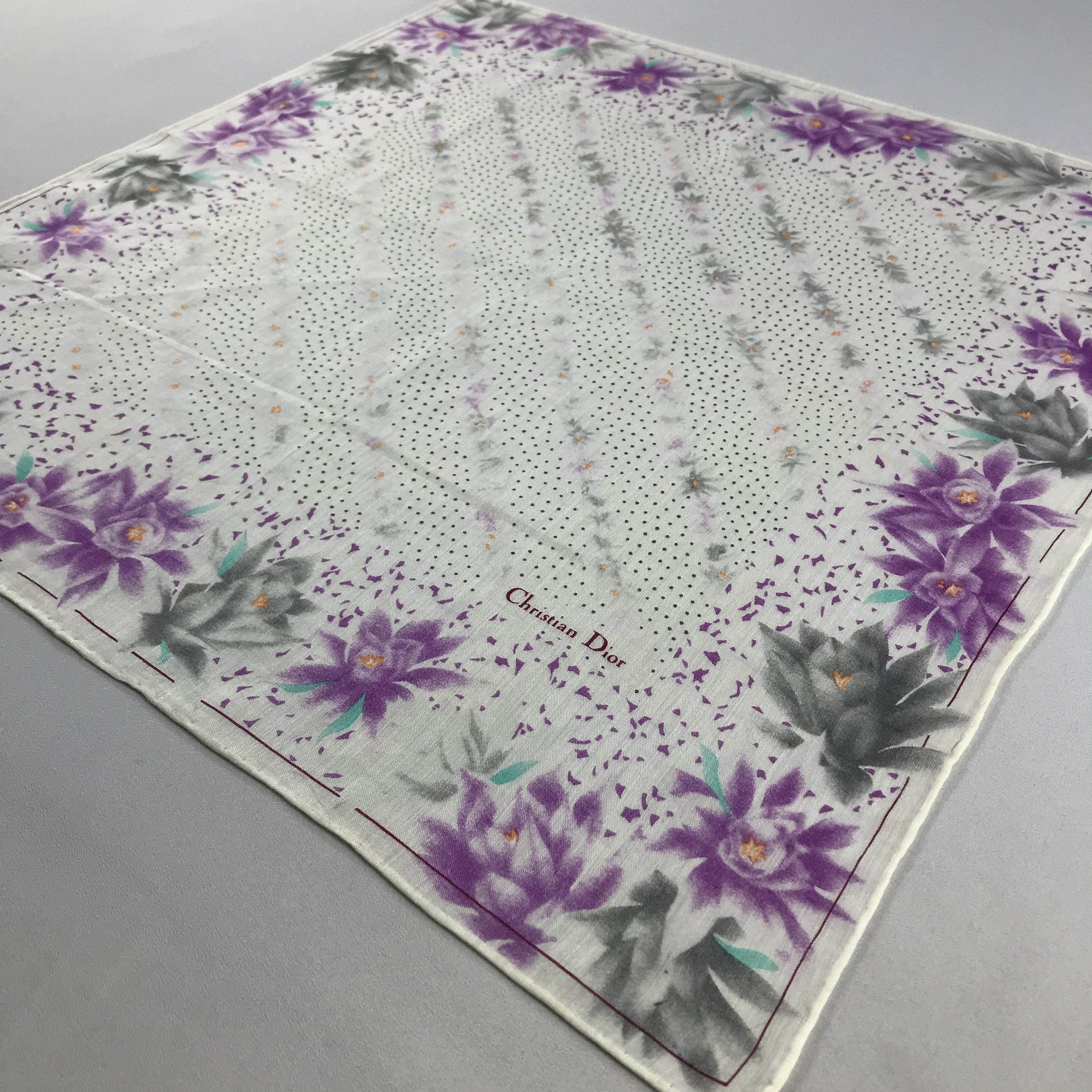 Vintage ChristiAN DIor Handkerchief / Bandana / Neckerchief C655 Size ONE SIZE - 4 Thumbnail
