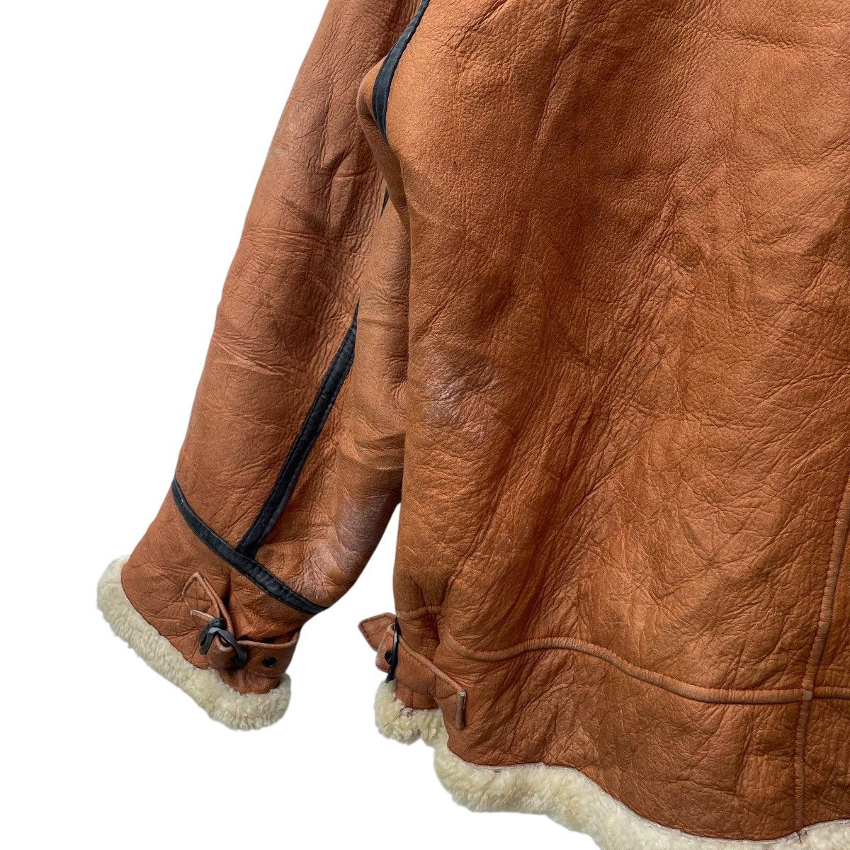 Aviator Nation × Genuine Leather 💥Vintage B3 Sheepskin Leather Sherpa Toggles button Jacket Size US M / EU 48-50 / 2 - 7 Thumbnail