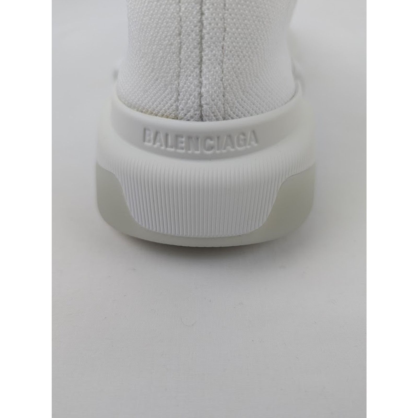 Balenciaga o1rshd1 Speed 2.0 LT Recycled Knit Sneakers in White Size US 12 / EU 45 - 8 Thumbnail