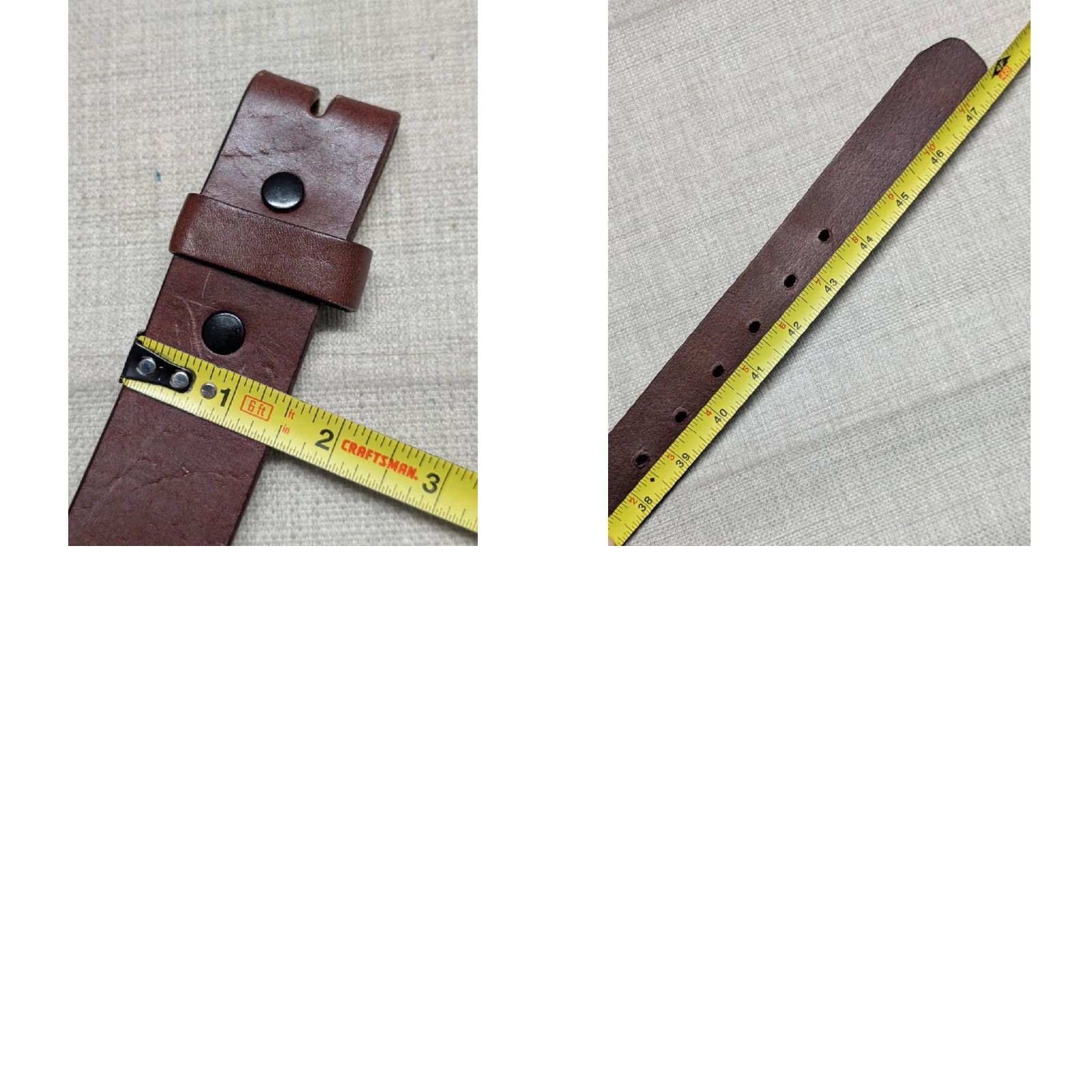 Vintage VINTAGE handcrafted western belt Men 40 brown cowhide leather buckle western belt Cowboy rodeo width 1-1/2" 40 inches Boys/Mens Size 40 - 8 Thumbnail