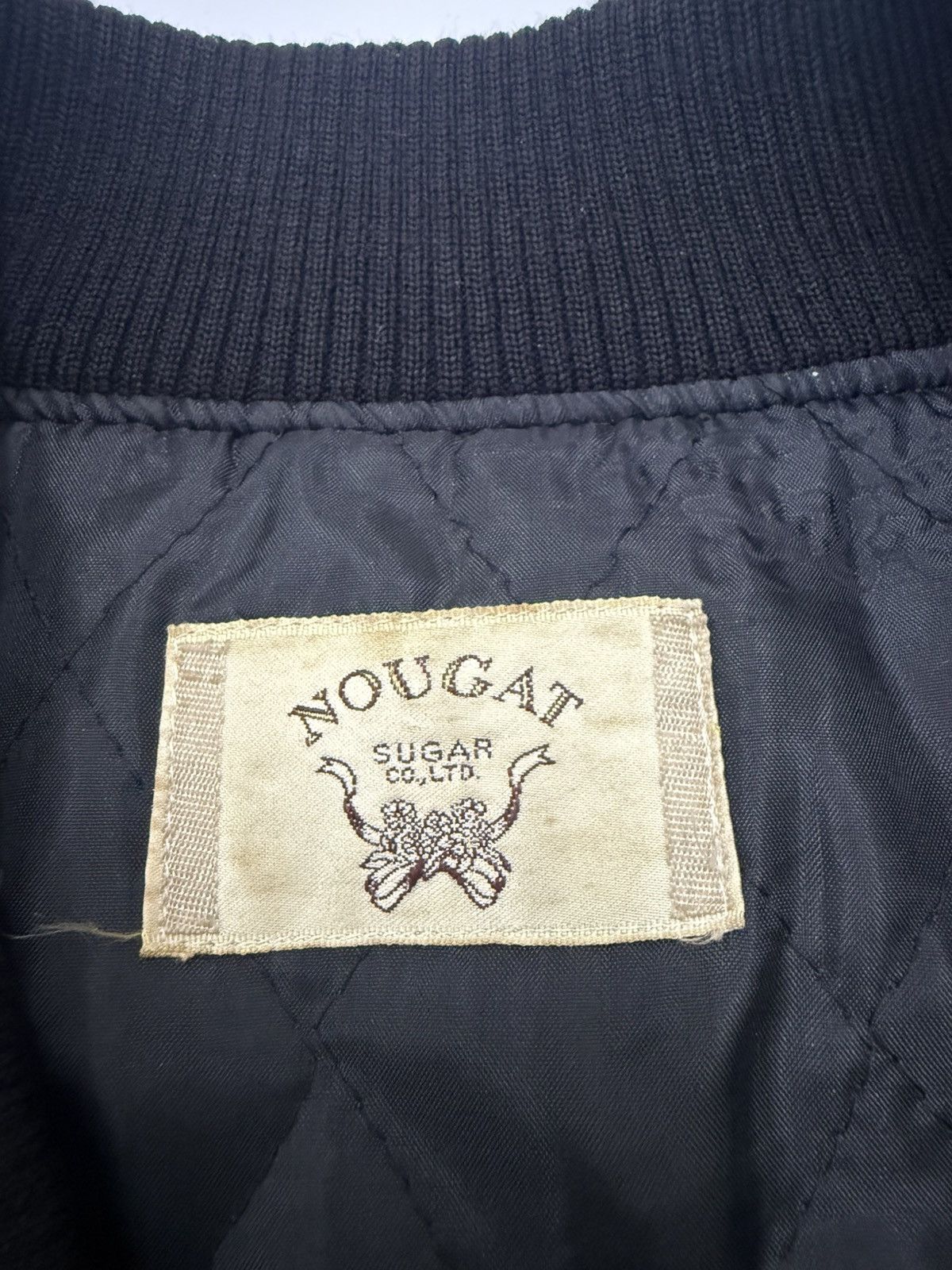 Leather 🔥 Nougat SUGAR Co. LTD Wool Zipper Bomber Leather Sleeve Jac Size US M / EU 48-50 / 2 - 11 Thumbnail