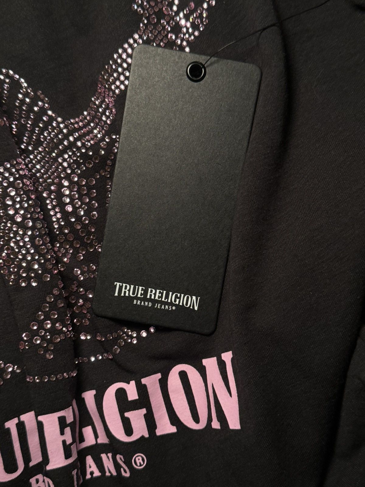 True Religion True Religion Pink Crystal Buddha Tee – Y2K Rhinestone Size M / US 6-8 / IT 42-44 - 4 Thumbnail