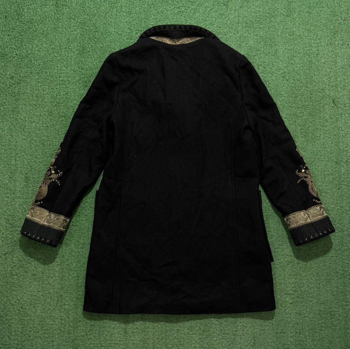 Etro Etro Milano Jacquard Wool Coat Black Rare Size S / US 4 / IT 40 - 2 Thumbnail