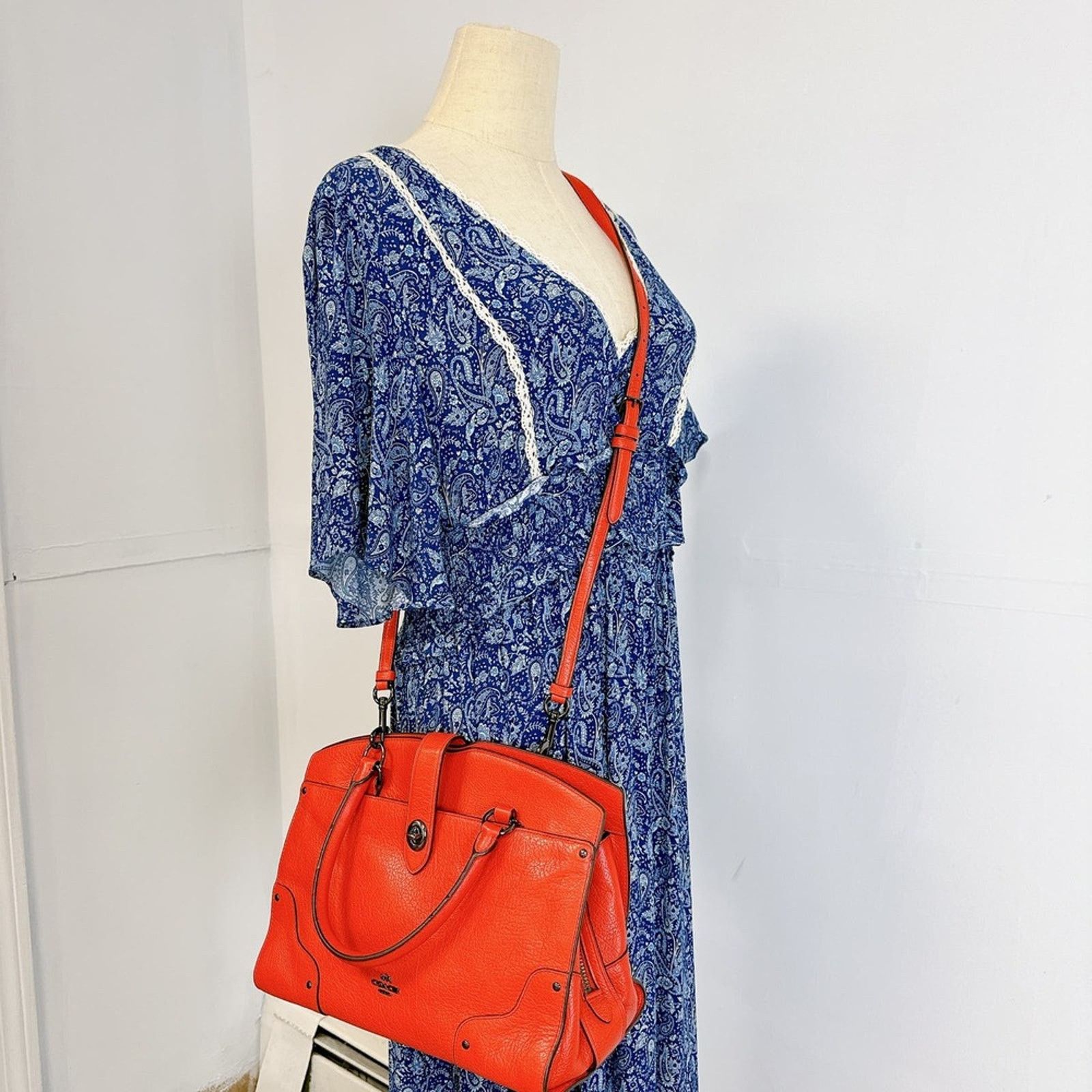 Coach Coach F37575 Mercer Satchel 30 IN Deep Cora Size ONE SIZE - 1 Thumbnail