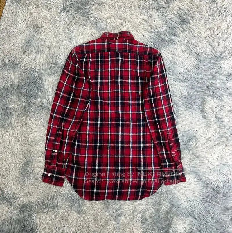 Thom Browne Thom Browne Red Plaid Cotton Shirt for Men . Size US M / EU 48-50 / 2 - 2 Thumbnail