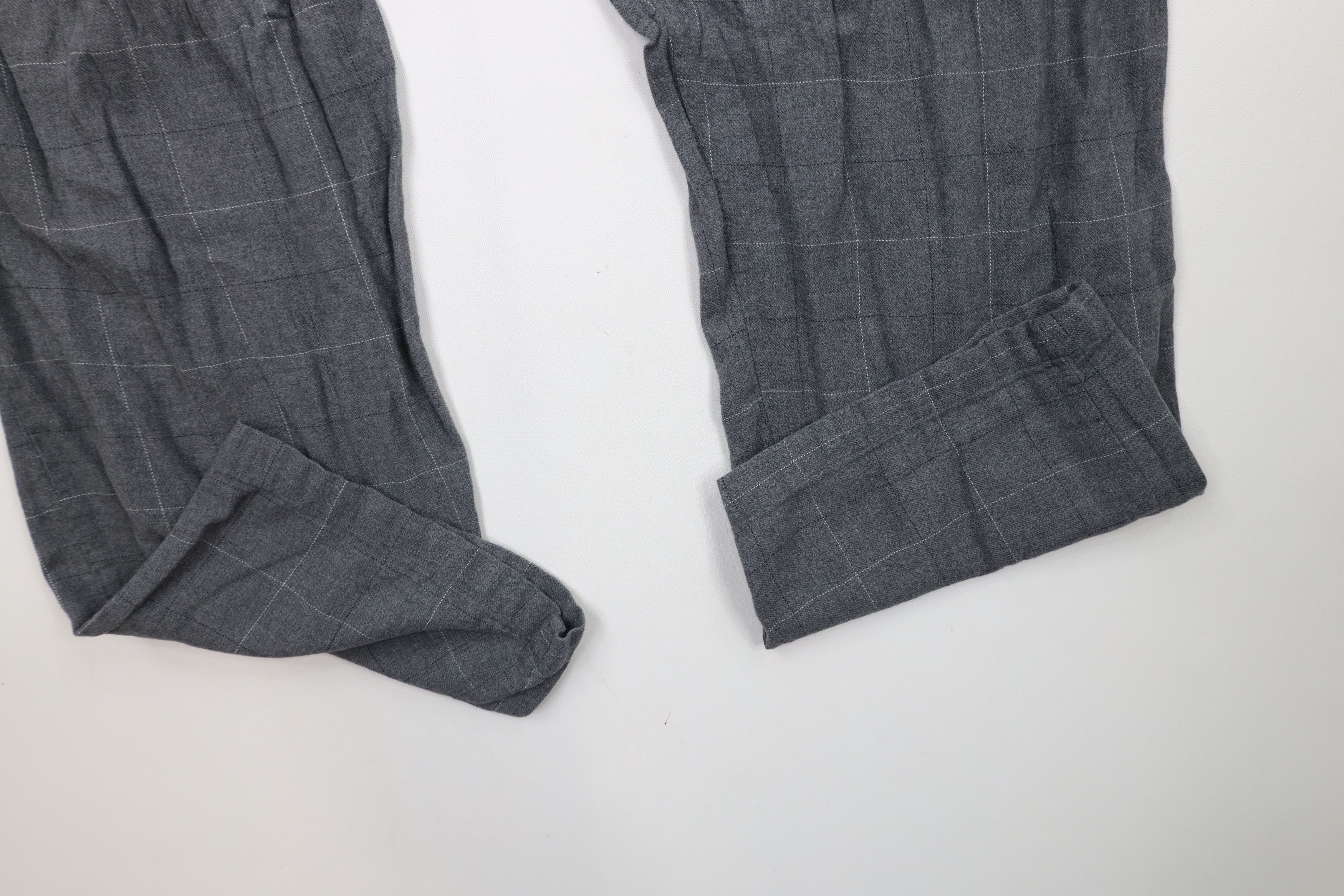 Ralph Lauren × Vintage Vintage Y2K Ralph Lauren Wide Leg Flannel Pajamas Pants Gray Size US 38 / EU 54 - 5 Thumbnail