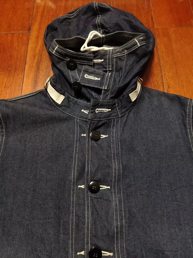 The Real McCoy's The Real McCoy Navy Deck Original Denim Hooded Jacket Size US M / EU 48-50 / 2 - 4 Thumbnail