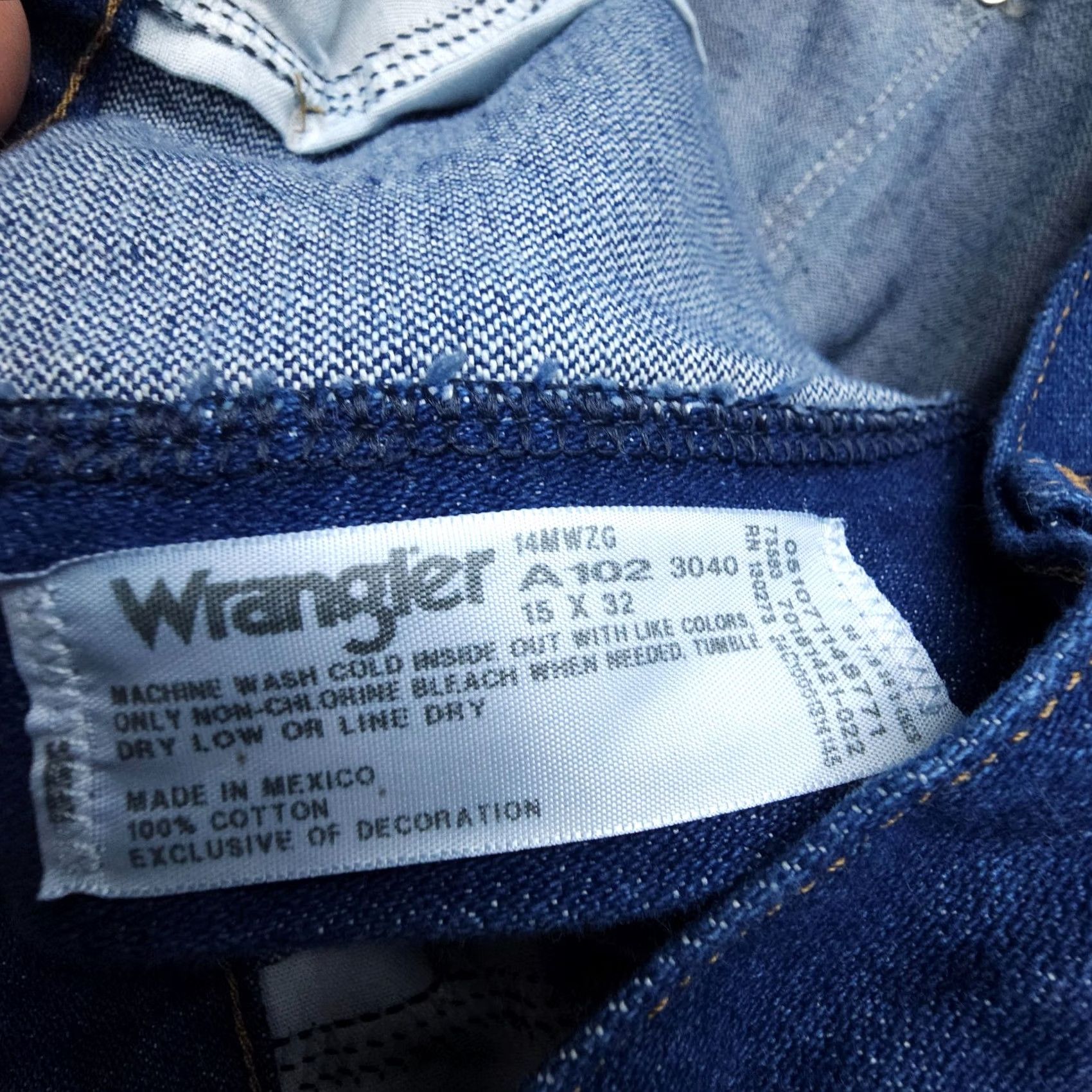 Wrangler Wrangler Cowboy Cut Jeans Womens Size 15 x 32 Dark Denim Straight 90s Southwestern Mens (adjusted? ) Size 36" / US 14 / IT 50 - 3 Thumbnail