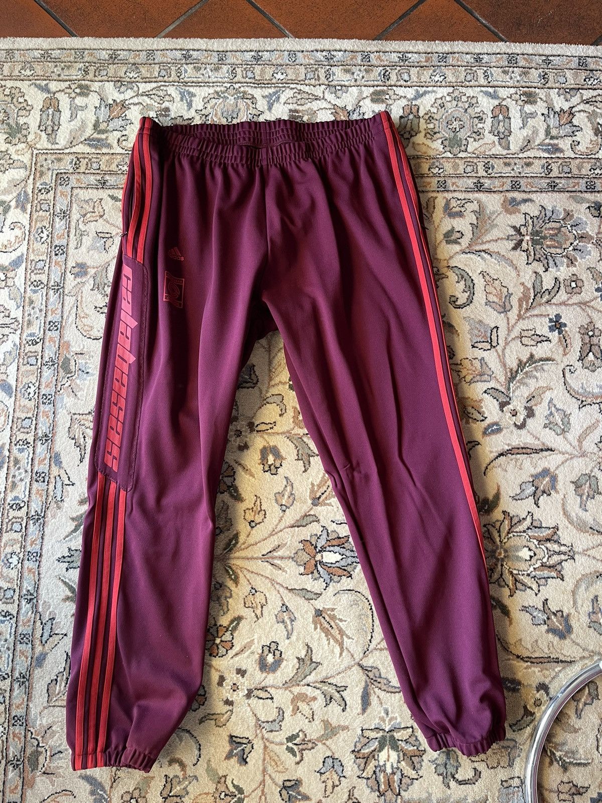 Yeezy Season adidas Yeezy Calabasas Track Pants Maroon Red 2XL