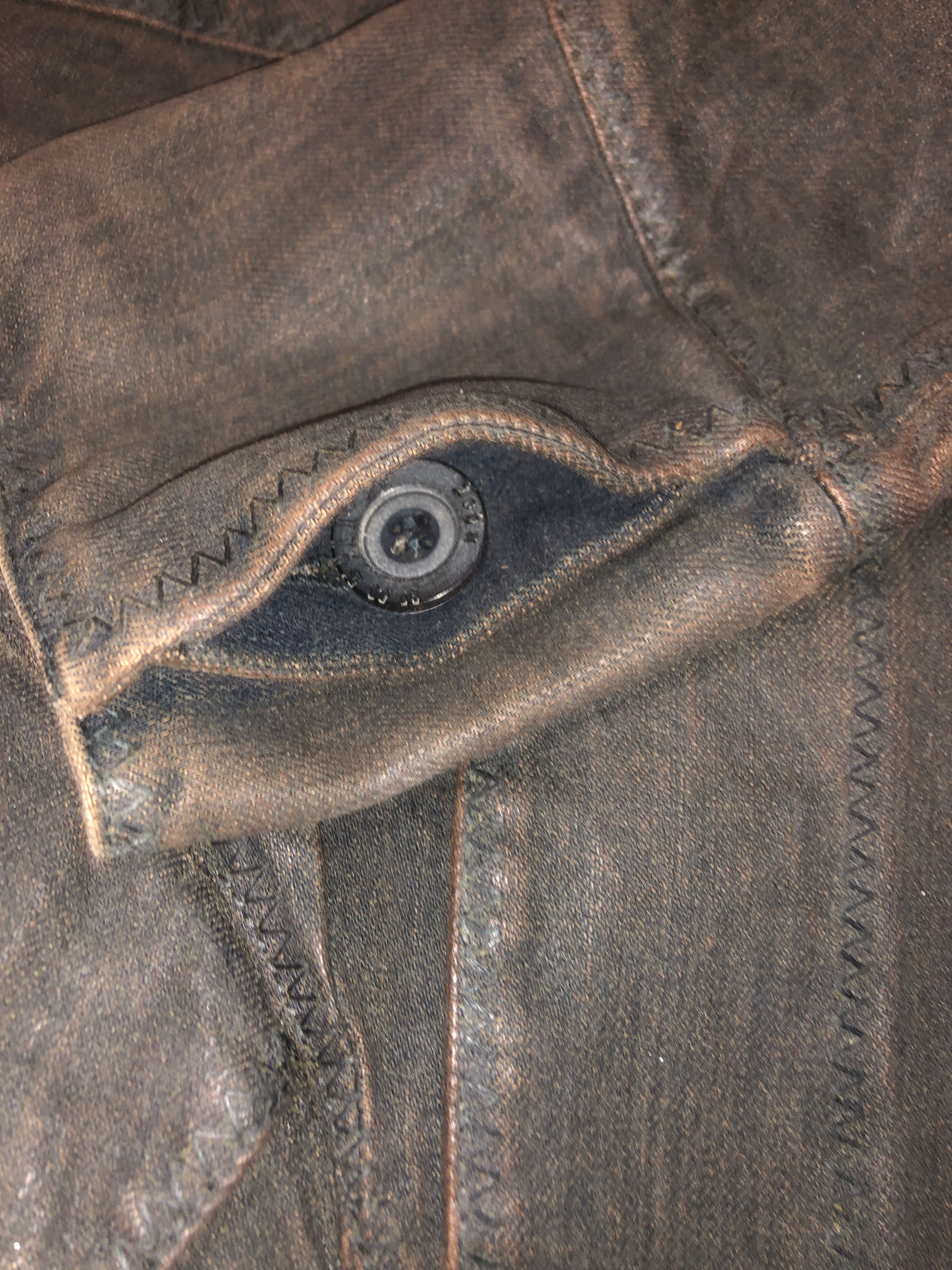 John Galliano Piratesque Asymmetric Denim Jacket Size L / US 10 / IT 46 - 10 Thumbnail