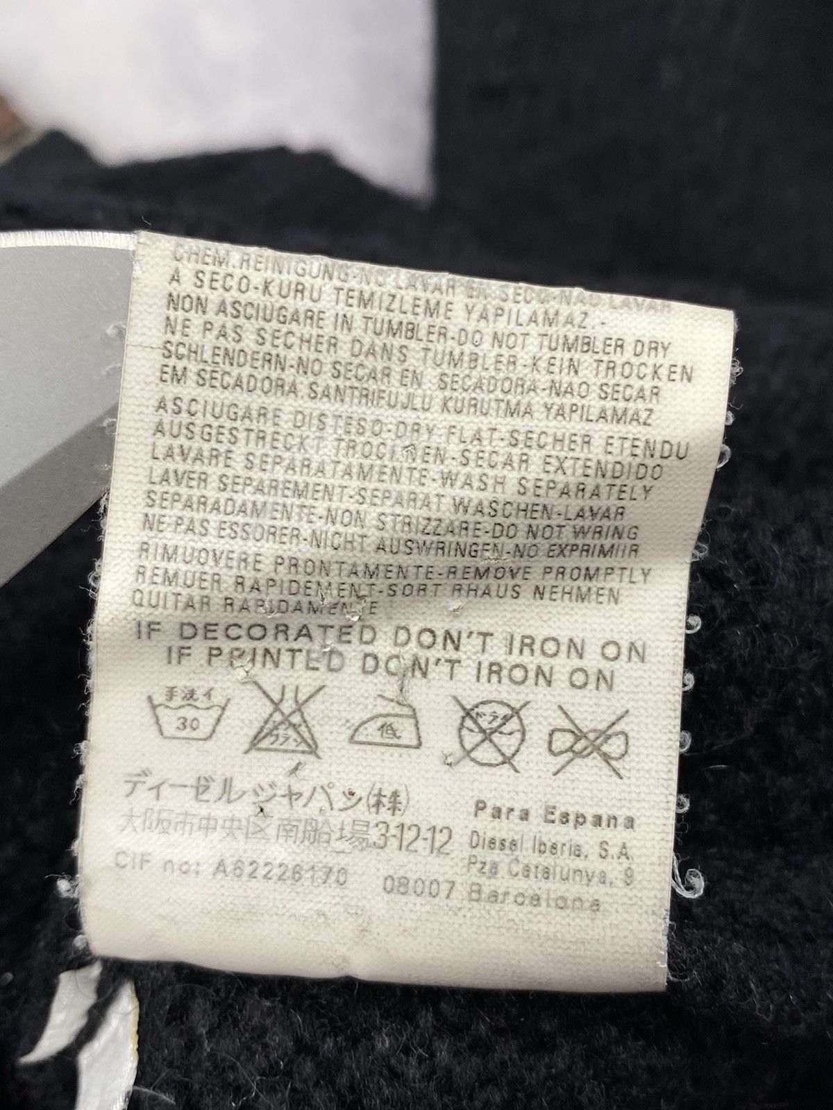 Diesel Vintage Diesel Wool Full Zip Sweater Sweatshirt Size US S / EU 44-46 / 1 - 12 Thumbnail