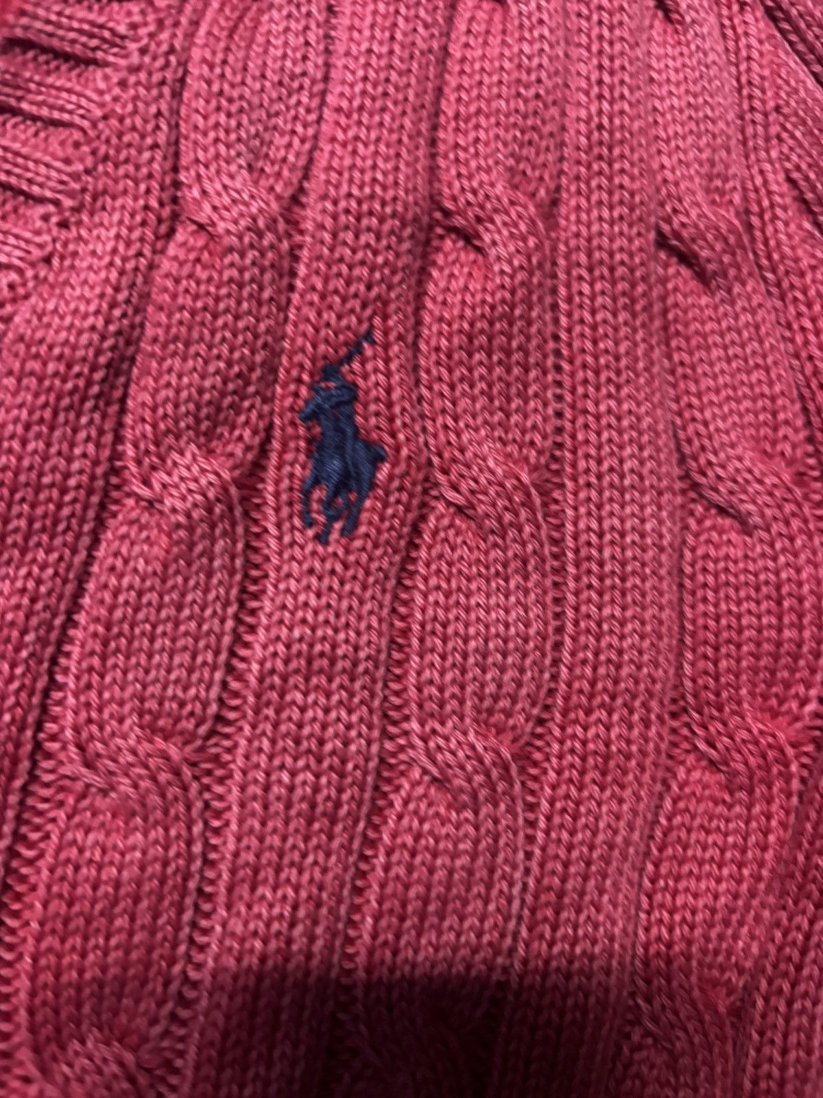 Polo Ralph Lauren Polo Ralph Lauren V neck Cableknit sweater Size S / US 4 / IT 40 - 4 Thumbnail