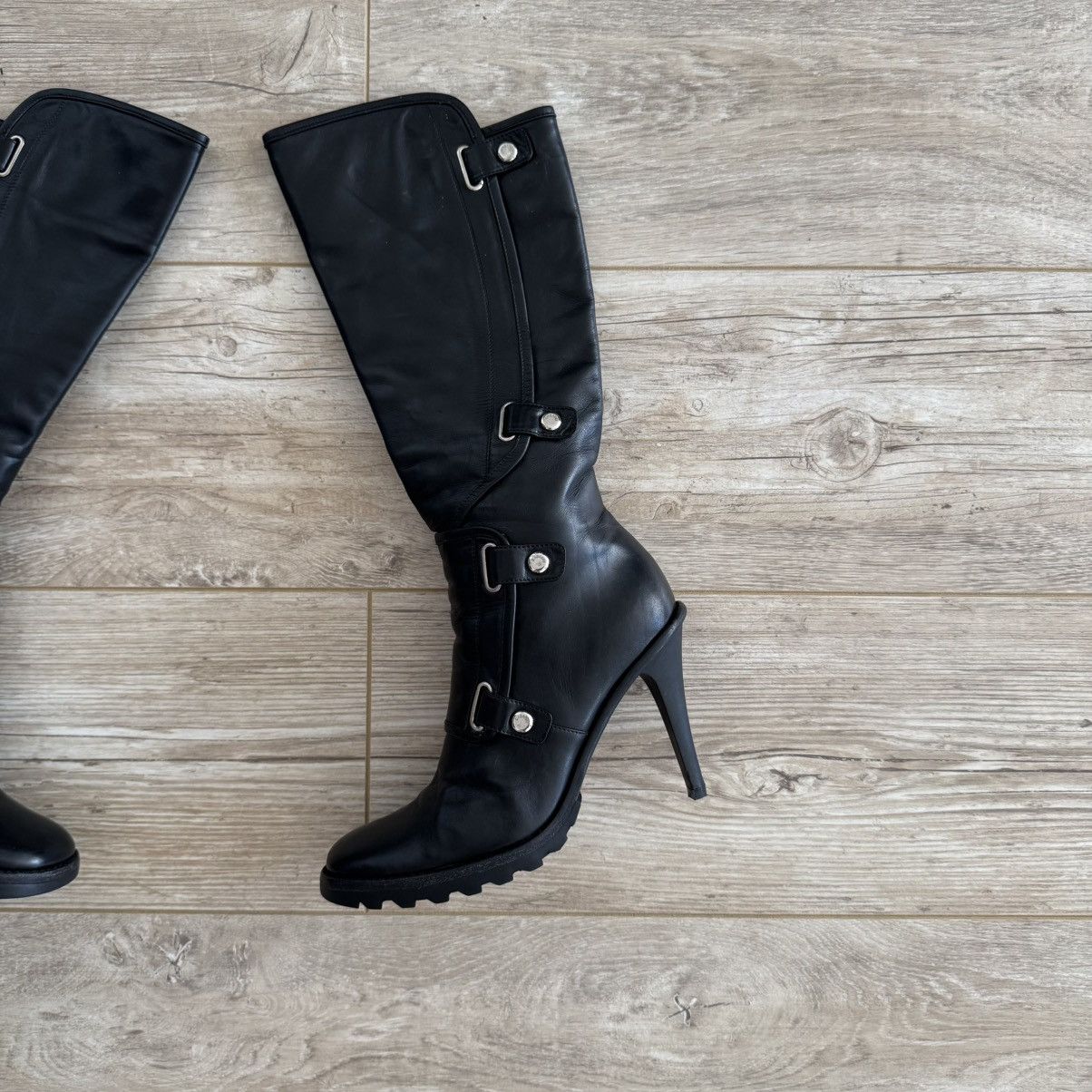 Casadei Casadei Leather Knee High Boots Size US 7 / IT 37 - 3 Thumbnail