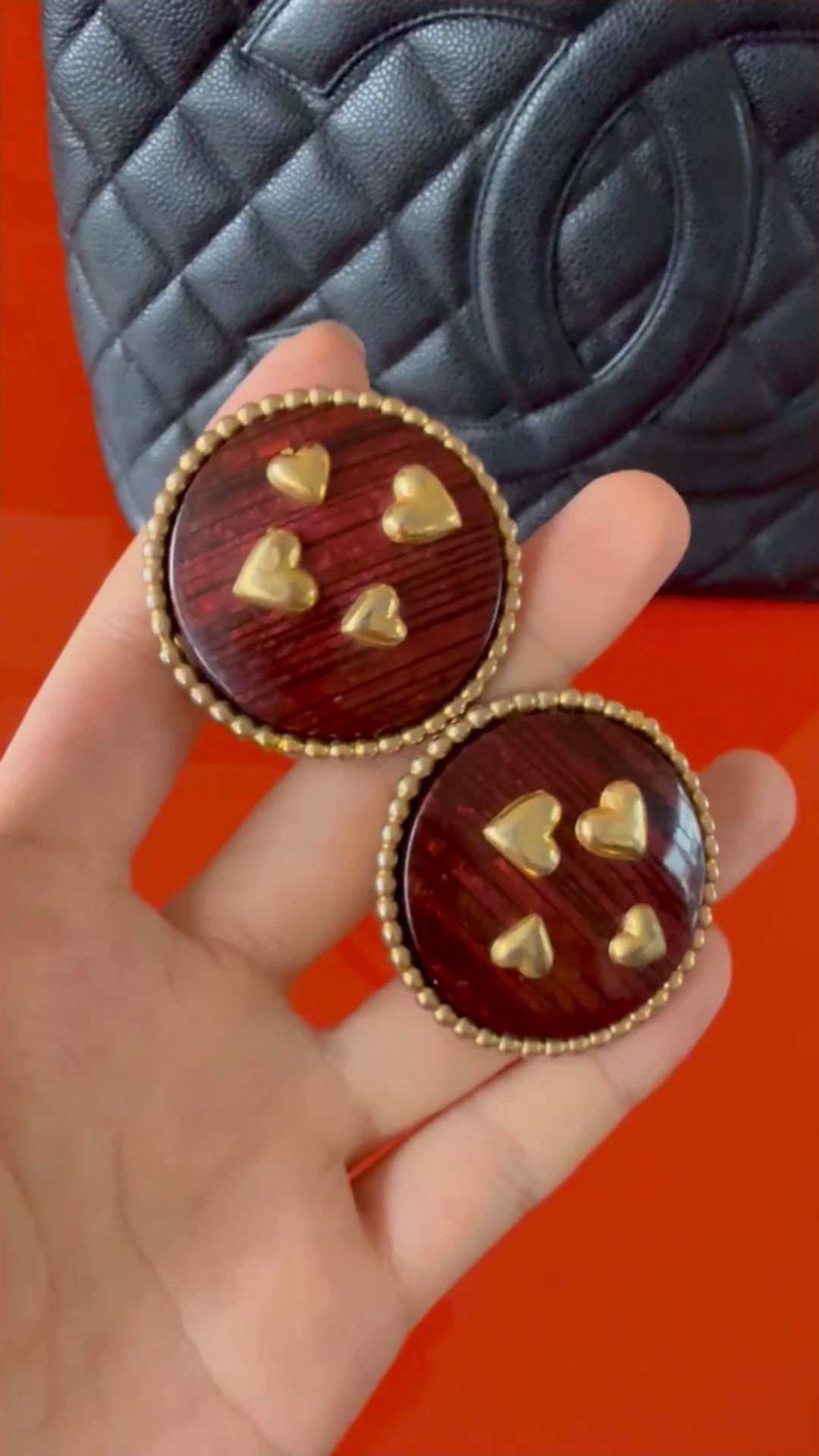 Other Dominique Aurientis Vintage Gold Heart Ear Clips (L) Size ONE SIZE - 1 Thumbnail