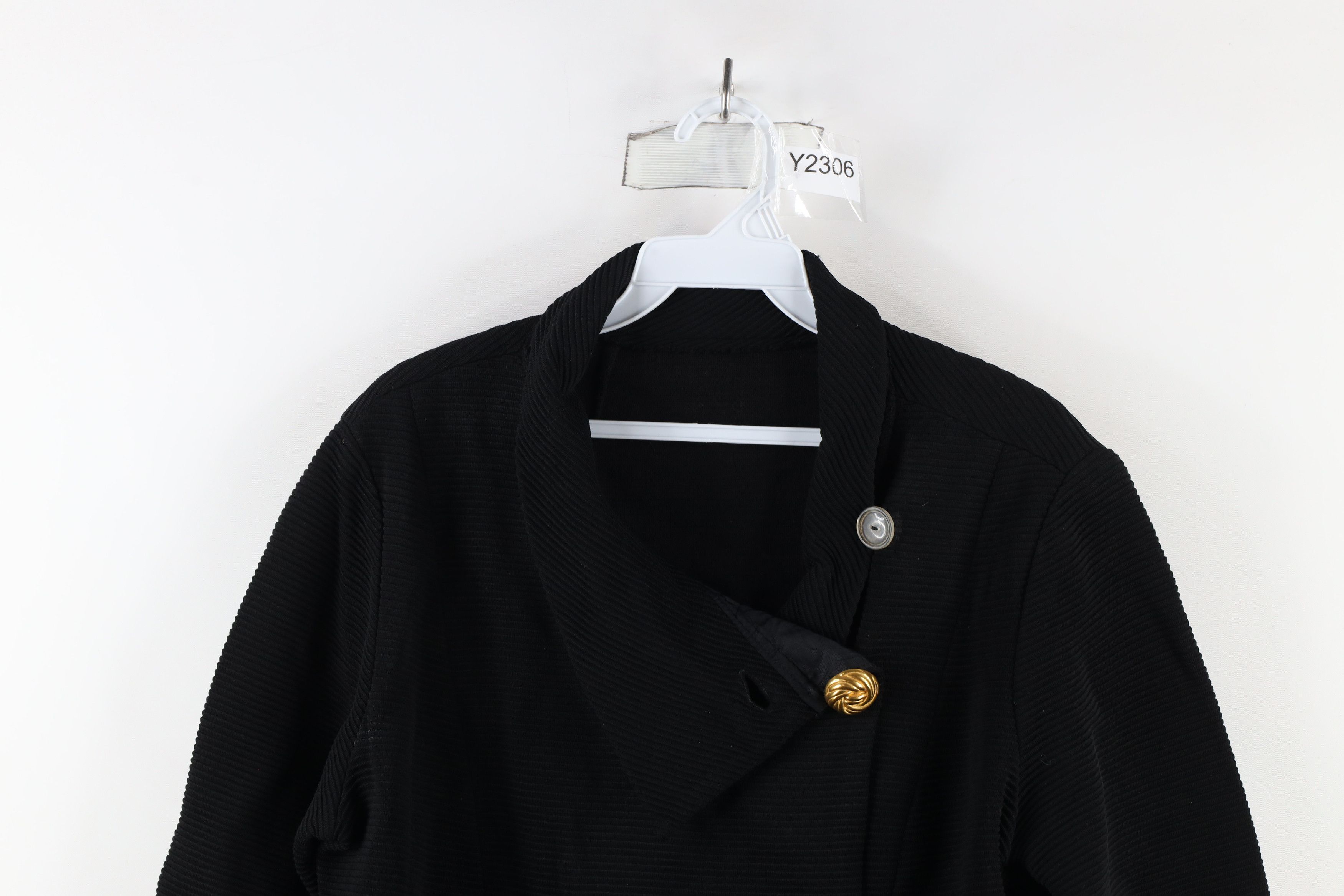 Vintage Vintage 50s 60s Streetwear Asymmetrical Ribbed Blazer Jacket Size XXL / US 16-18 / IT 52-54 - 2 Thumbnail