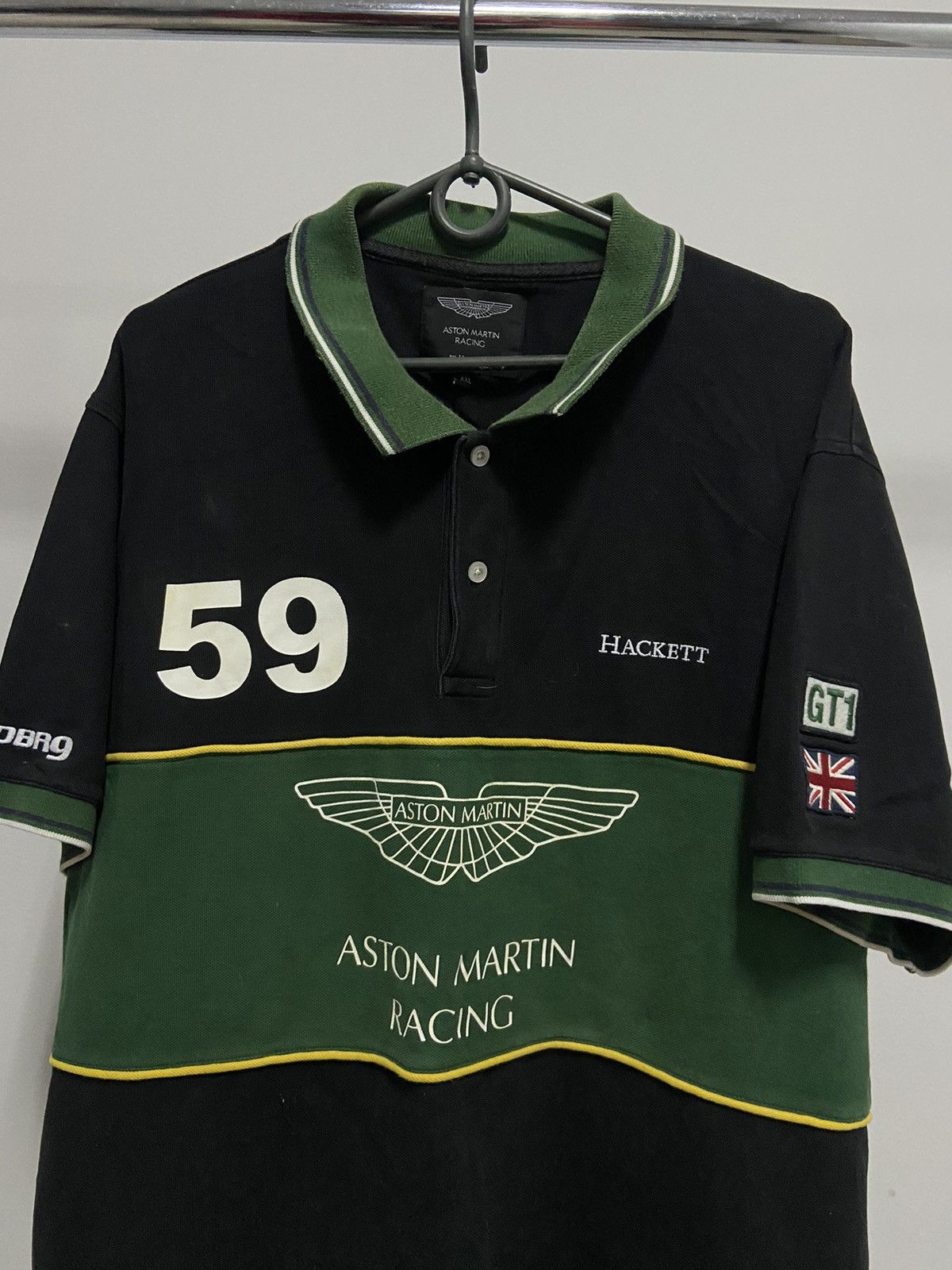 Hackett × Vintage Aston Martin Hackett 59 t shirt polo racing big logo vintage Size US XXL / EU 58 / 5 - 3 Thumbnail