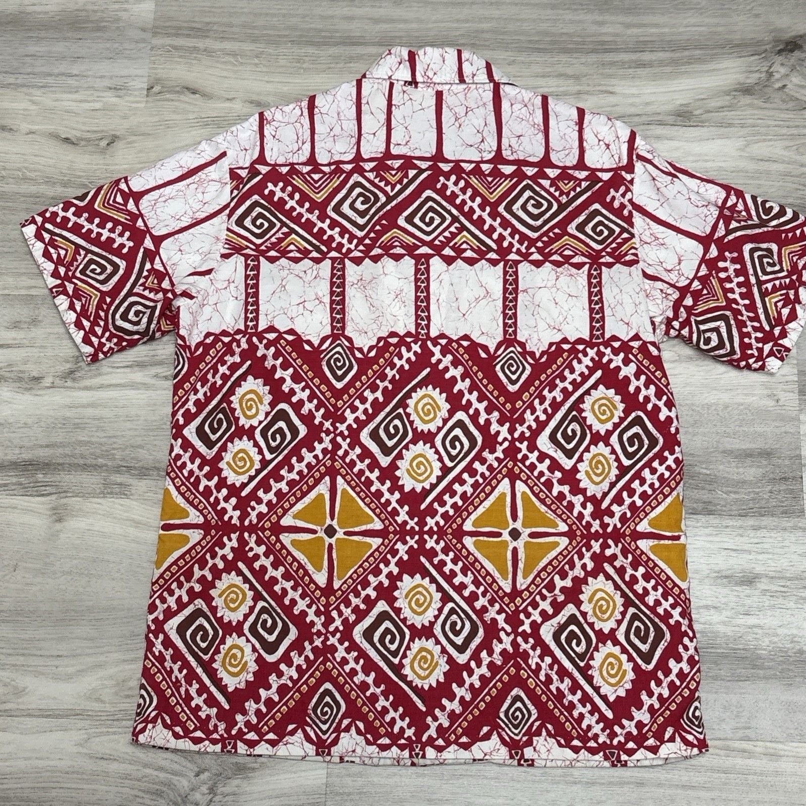 Other Vintage 70s Hawaiian Shirt Mens M Mid Century Tiki Button Up Size US M / EU 48-50 / 2 - 7 Thumbnail