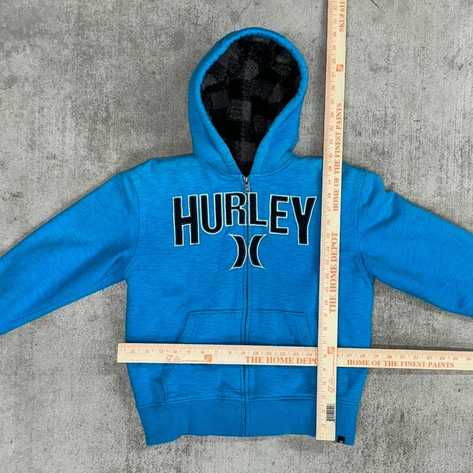 Hurley xSmall - Vintage y2k hurley sherpa lined hoodie Size US XS / EU 42 / 0 - 2 Thumbnail