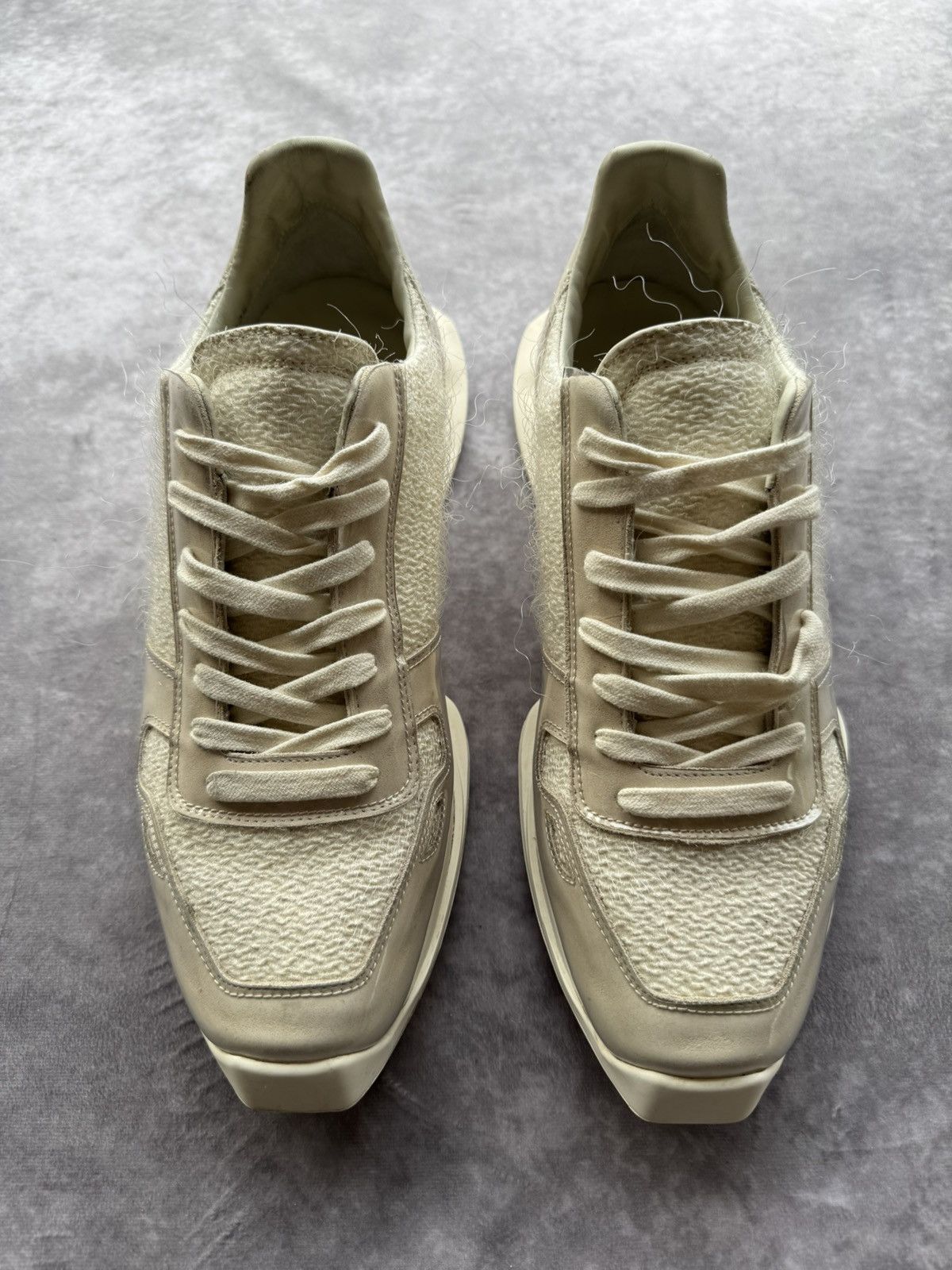 Rick Owens Rick Owens Dirt S/S18 Plastic Shearling Runner Sneakers Size US 9.5 / EU 42-43 - 3 Thumbnail