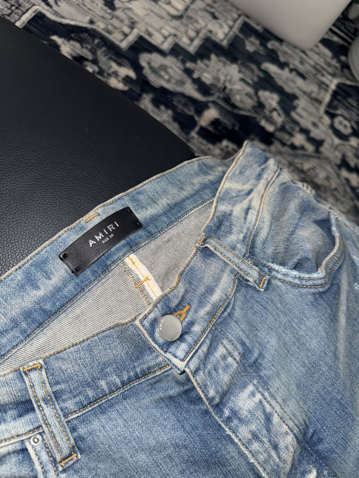 Amiri Amiri snake appliqué jeans Size US 38 / EU 54 - 4 Thumbnail