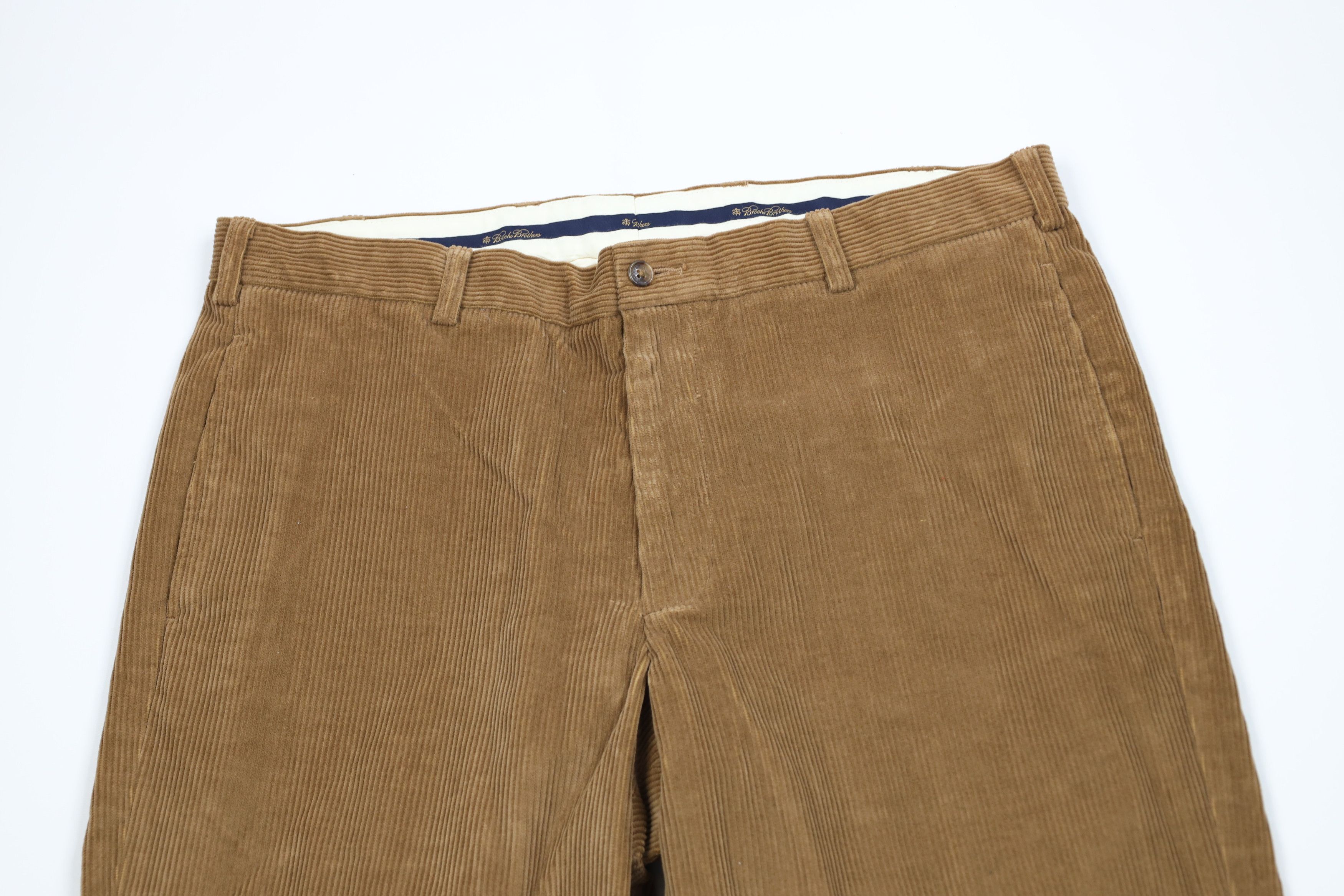 Brooks Brothers Vintage 90s Brooks Brothers Wide Leg Corduroy Chino Pants Size US 36 / EU 52 - 2 Thumbnail