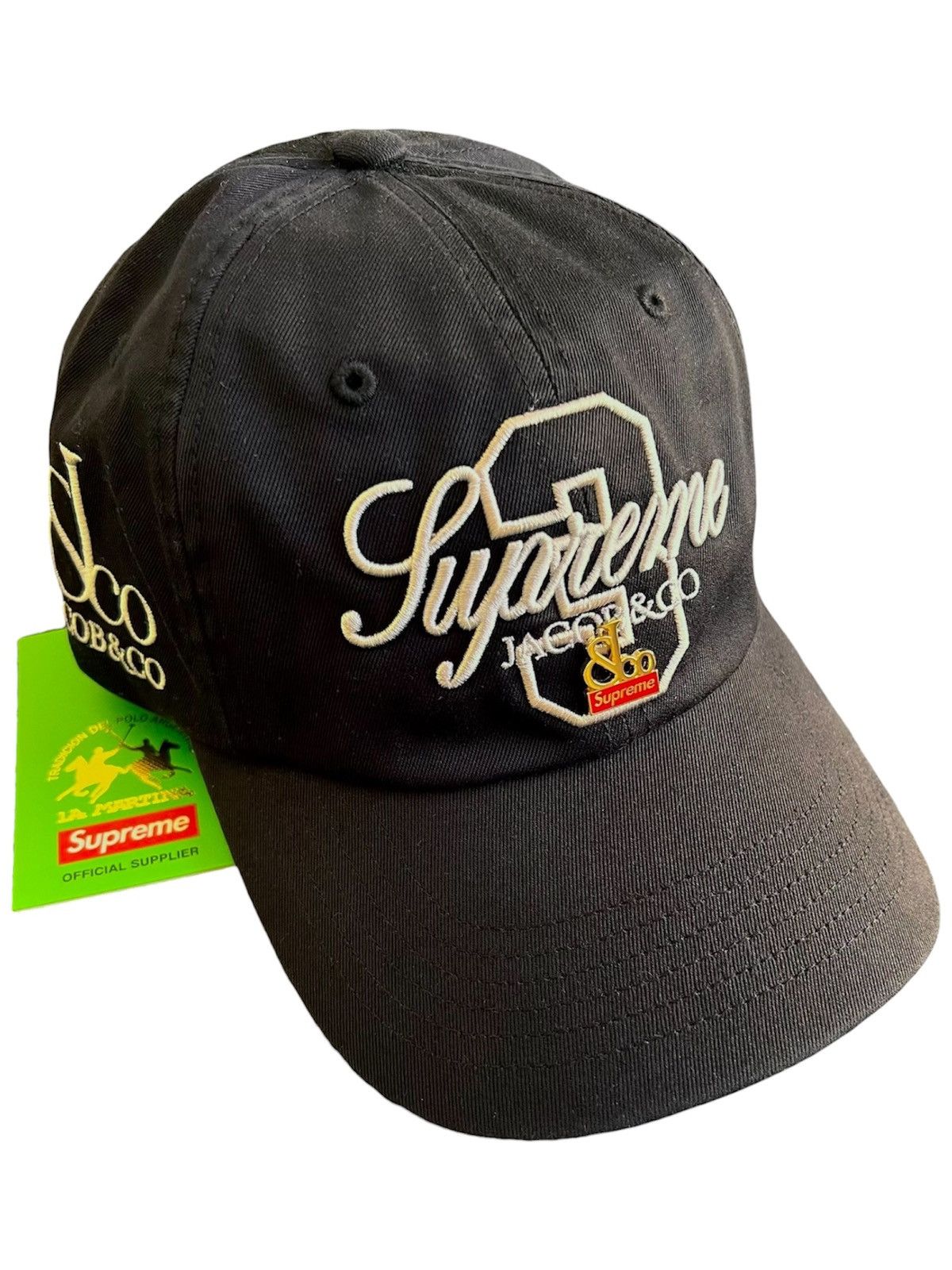 Supreme (NEW) Supreme La Martina 6-Panel Hat (One Size, Black 