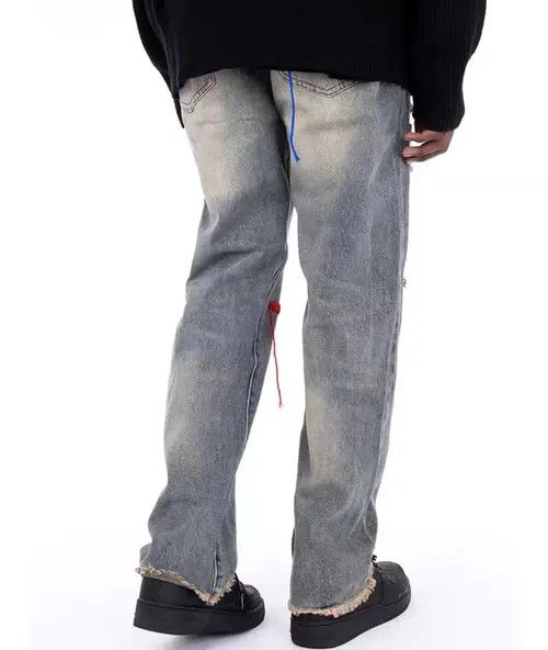 VIBE High Street Hip Hop Heavy Wash Ripped Jeans Size US 32 / EU 48 - 4 Thumbnail