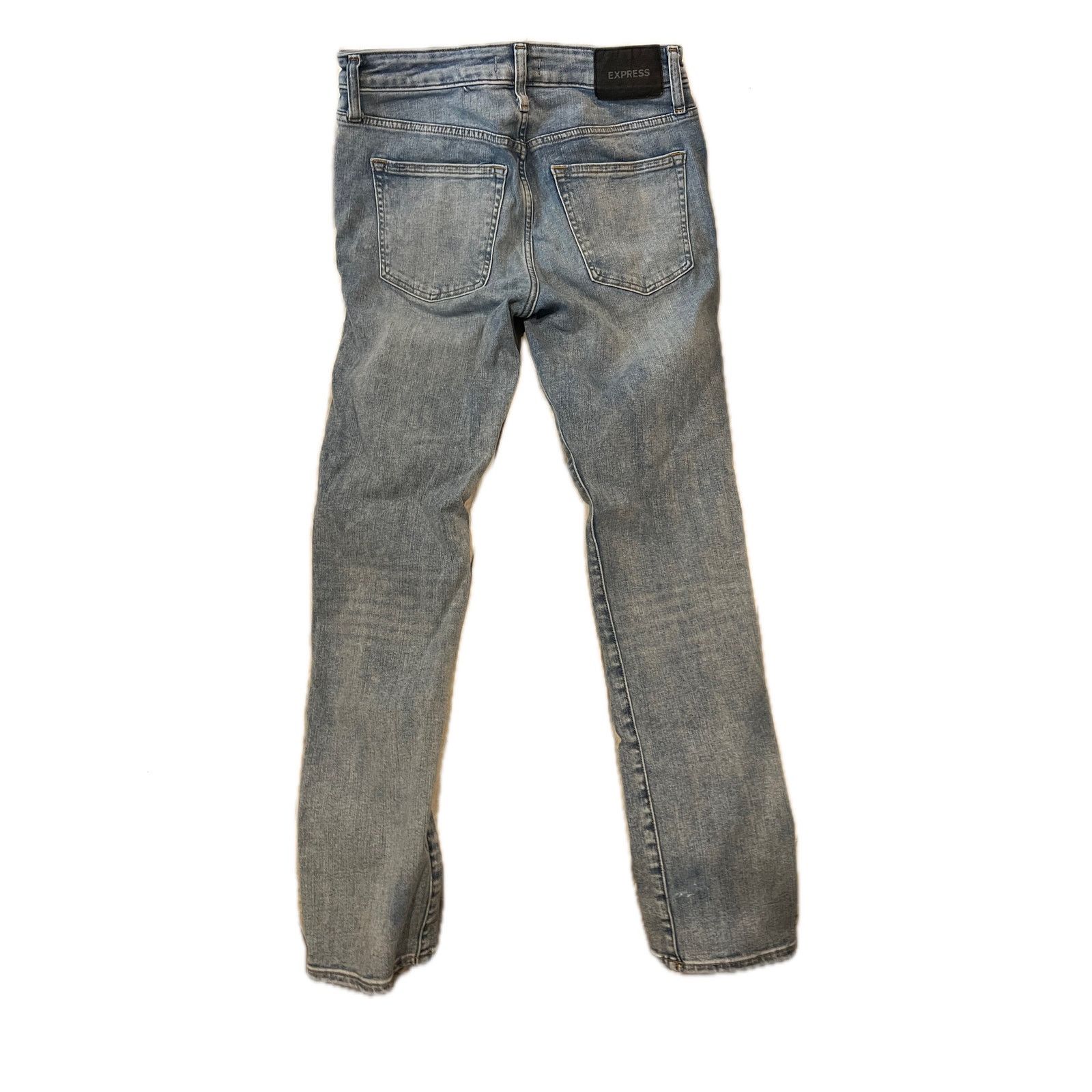 Express Express Skinny Blue Jeans Mens 29x30 Size US 29 - 2 Thumbnail