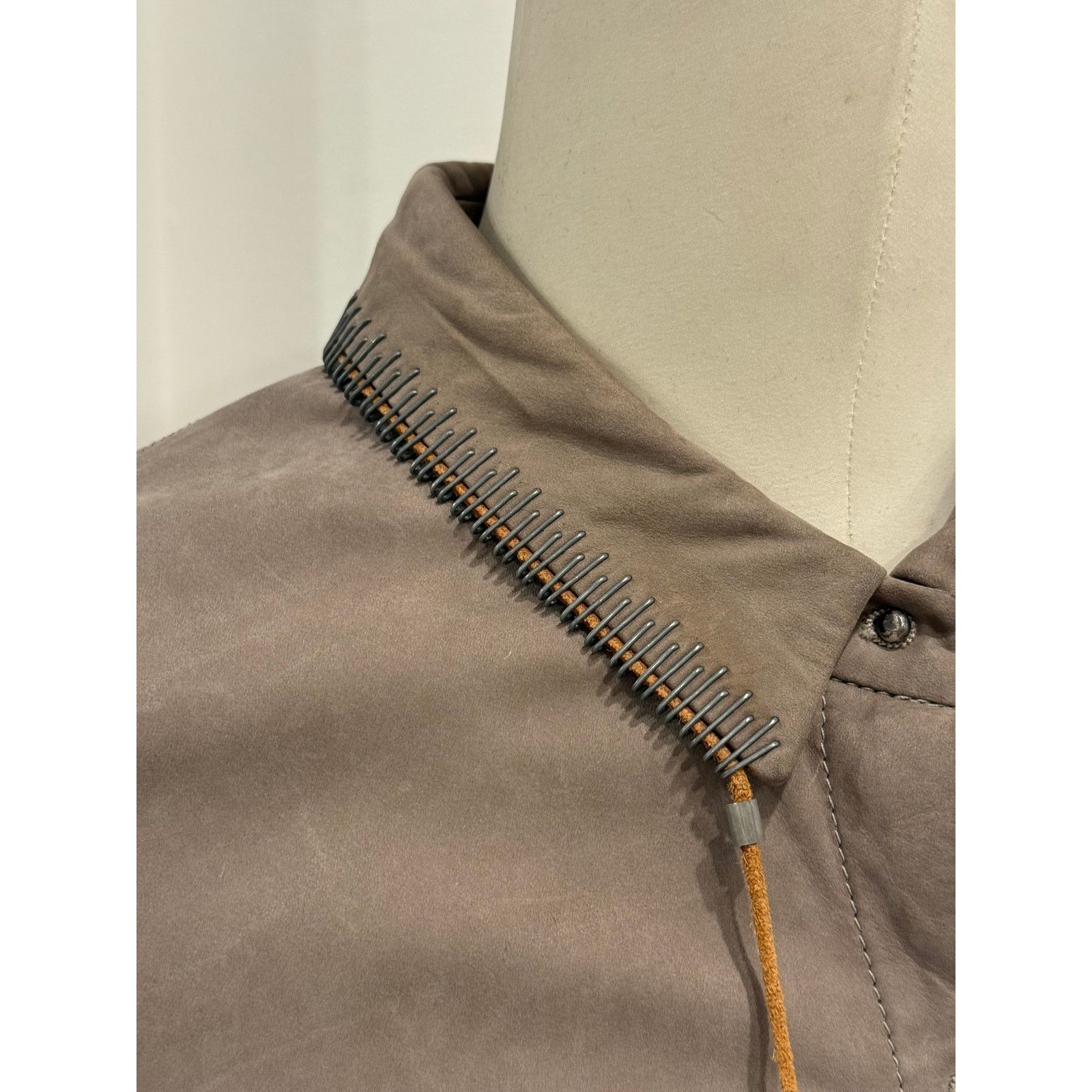 Isaac Sellam Experience Isaac Sellam metal neck inserts leather jacket Size S / US 4 / IT 40 - 6 Thumbnail